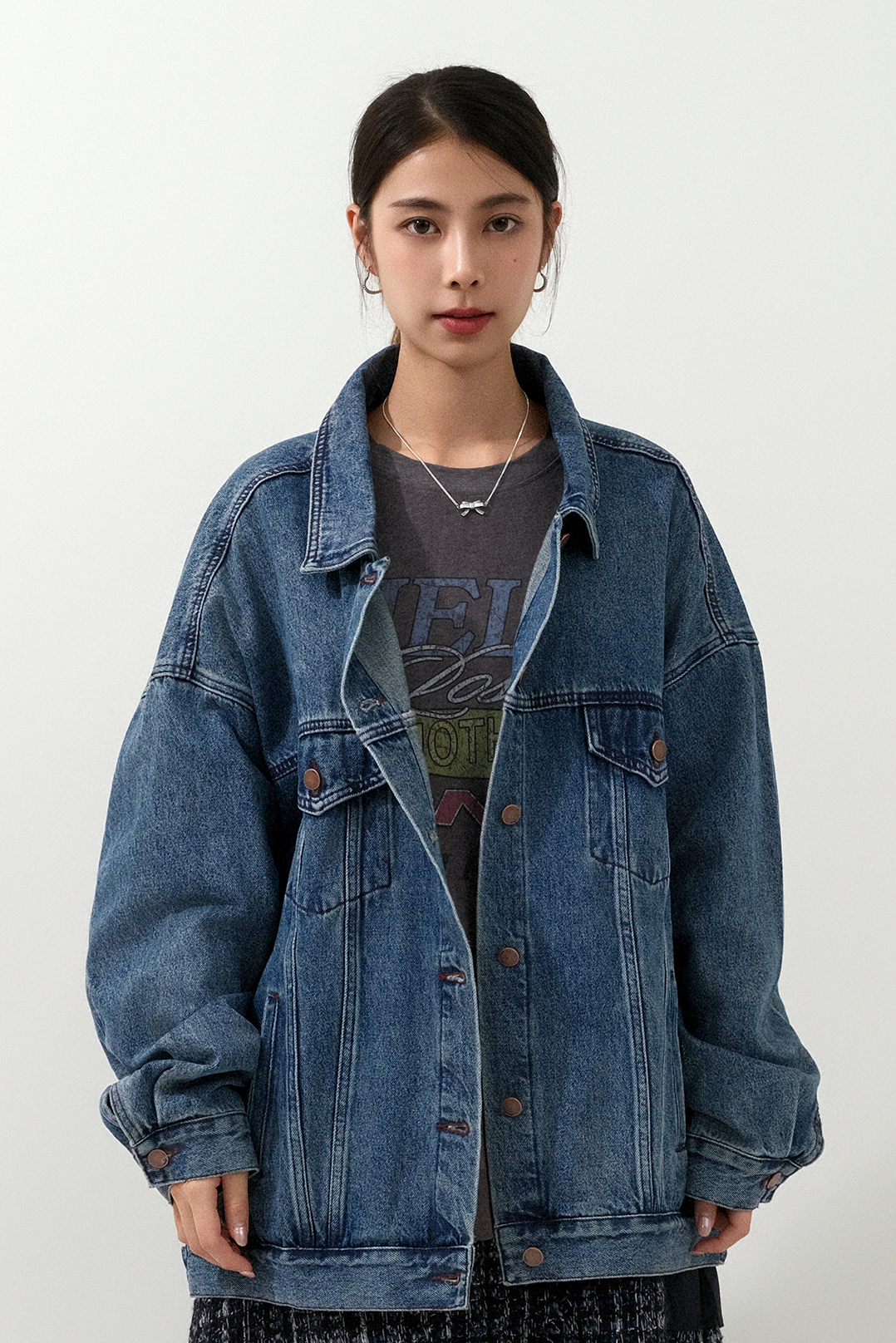 經典款oversize牛仔褸 (預購產品）