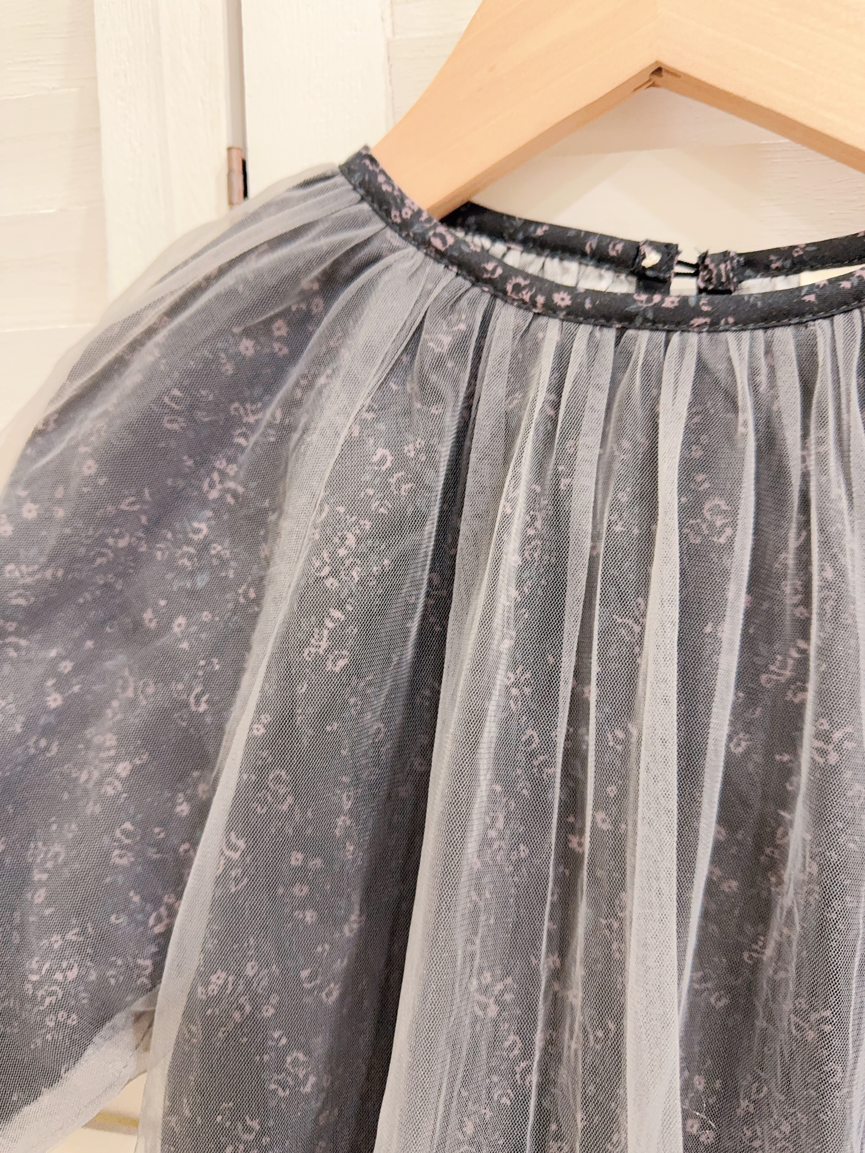 YQ5847碎花紗紗裙c193