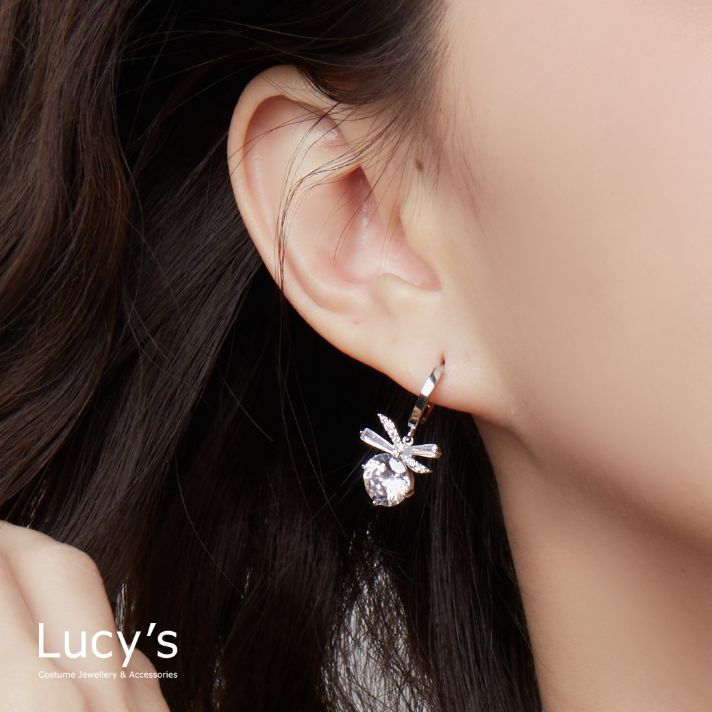 璀璨禮結 易扣耳環 (二色) (124694/124695)