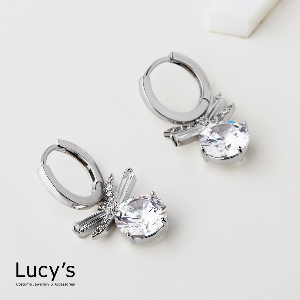 璀璨禮結 易扣耳環 (二色) (124694/124695)