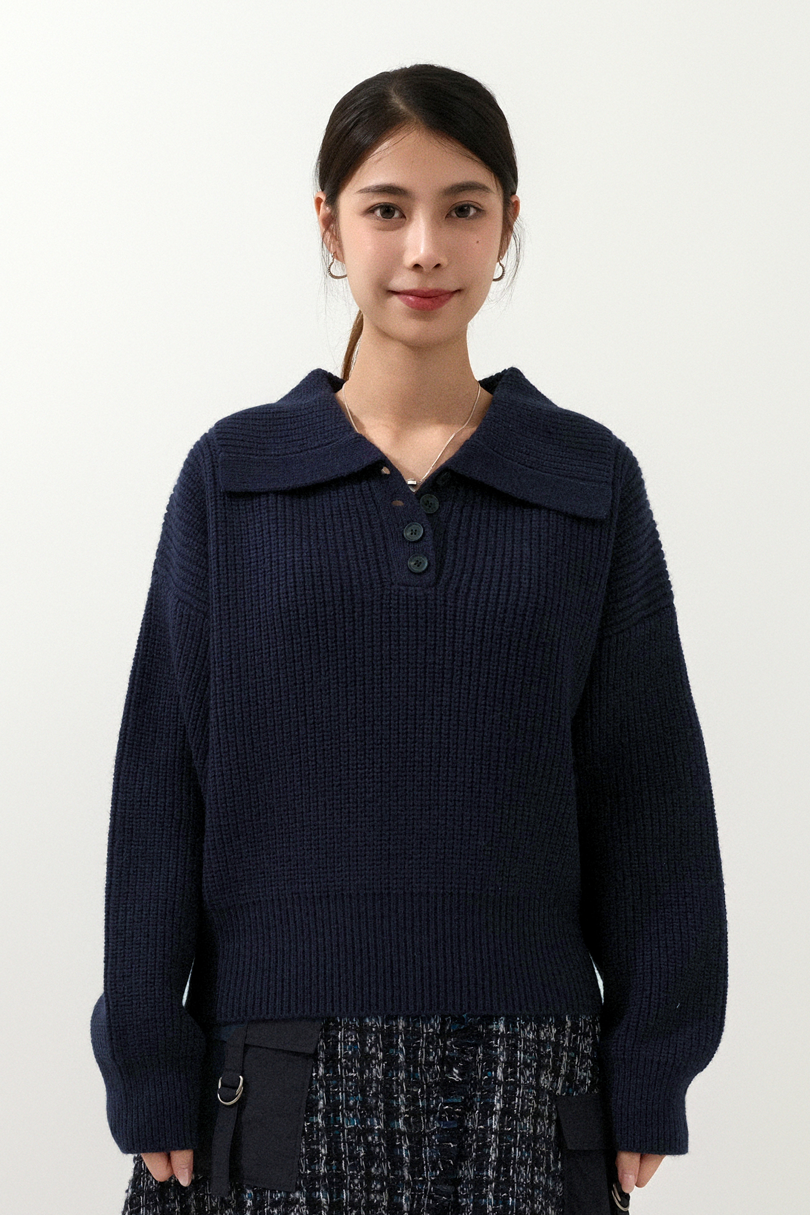 校園風大反領冷衫 (現貨款式）