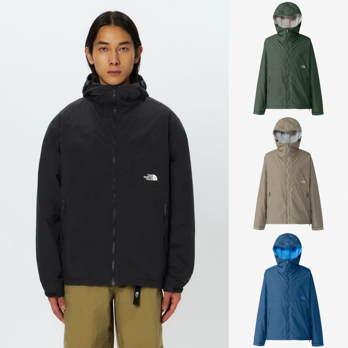 預購┃男款 日本 TNF 防潑水 絨布內裏 連帽 外套 COMPACT NOMAD JACKET