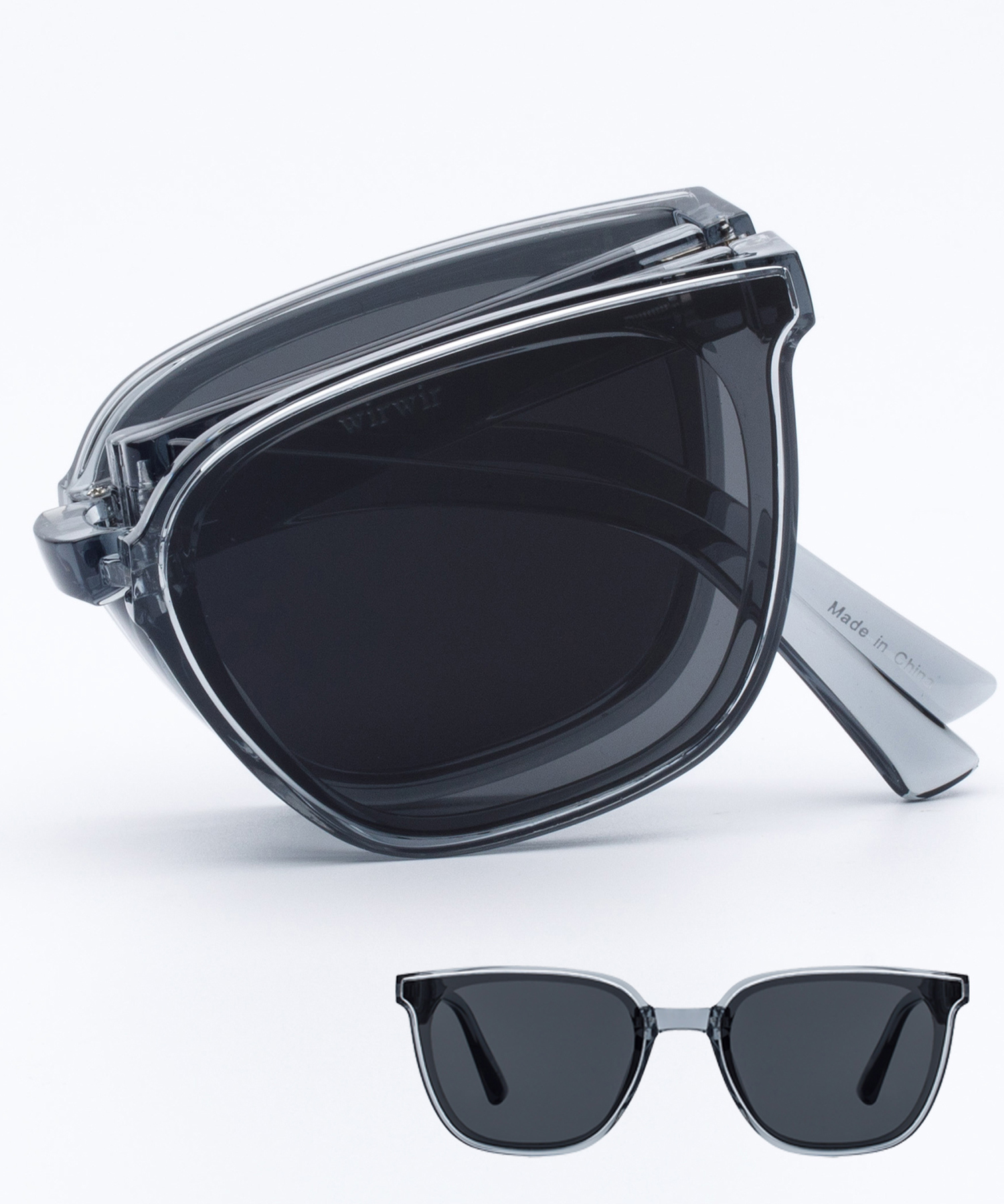 Q58 RECLOW WIRWIR SUNGLASS GRAY