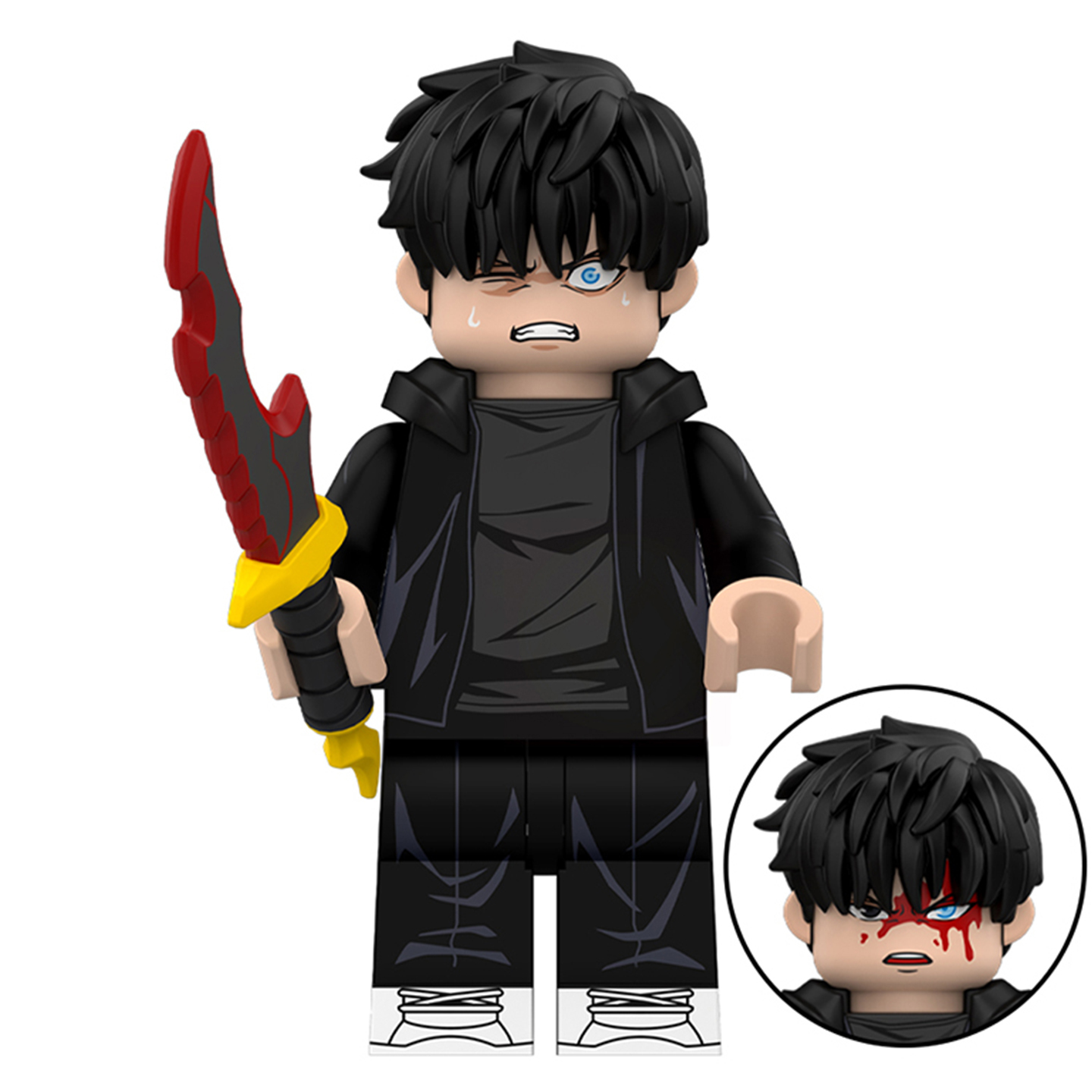 Solo Leveling Sung Jin-woo Custom Minifigures Fit Lego WM6220 WM3023