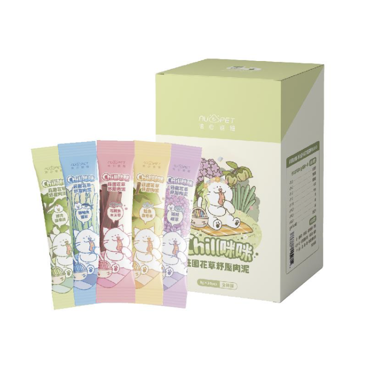 陪心寵糧｜Chill咪咪莊園花草紓壓肉泥 (綜合口味)