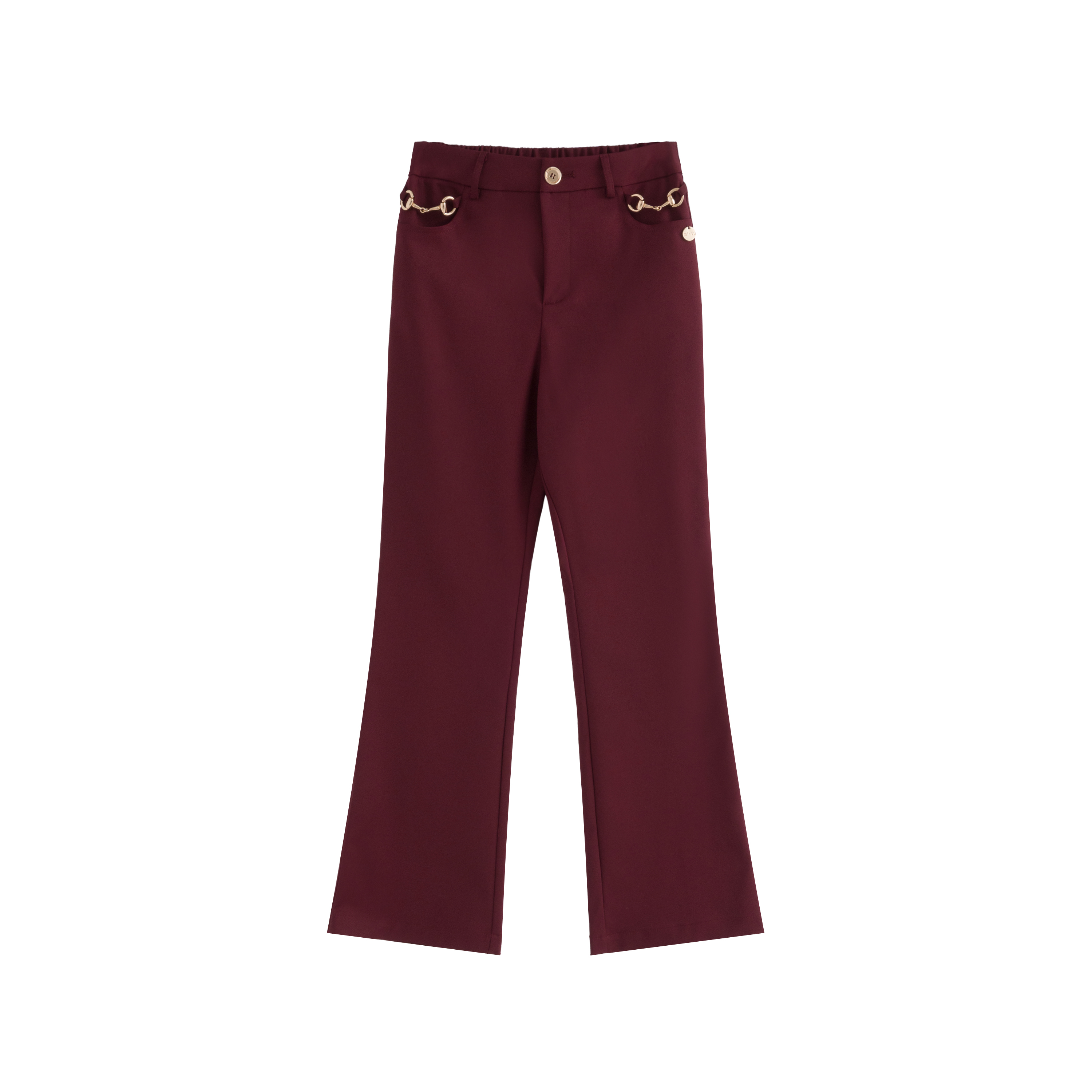 mi-tu 鏈條微喇西裝褲