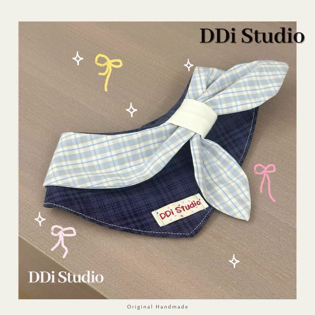 DDI STUDIO 英伦风 宠物口水巾