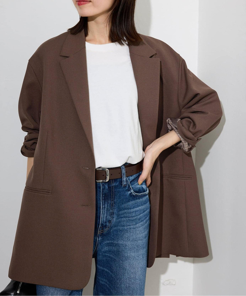 [預購]SLOBE IENA PE SHARK 寬版西裝外套