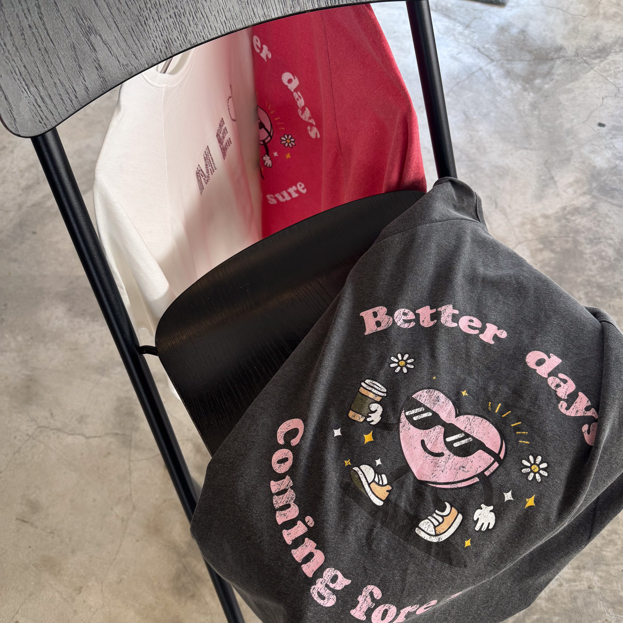 《自訂款》Me♡寬鬆chill T(水洗灰)