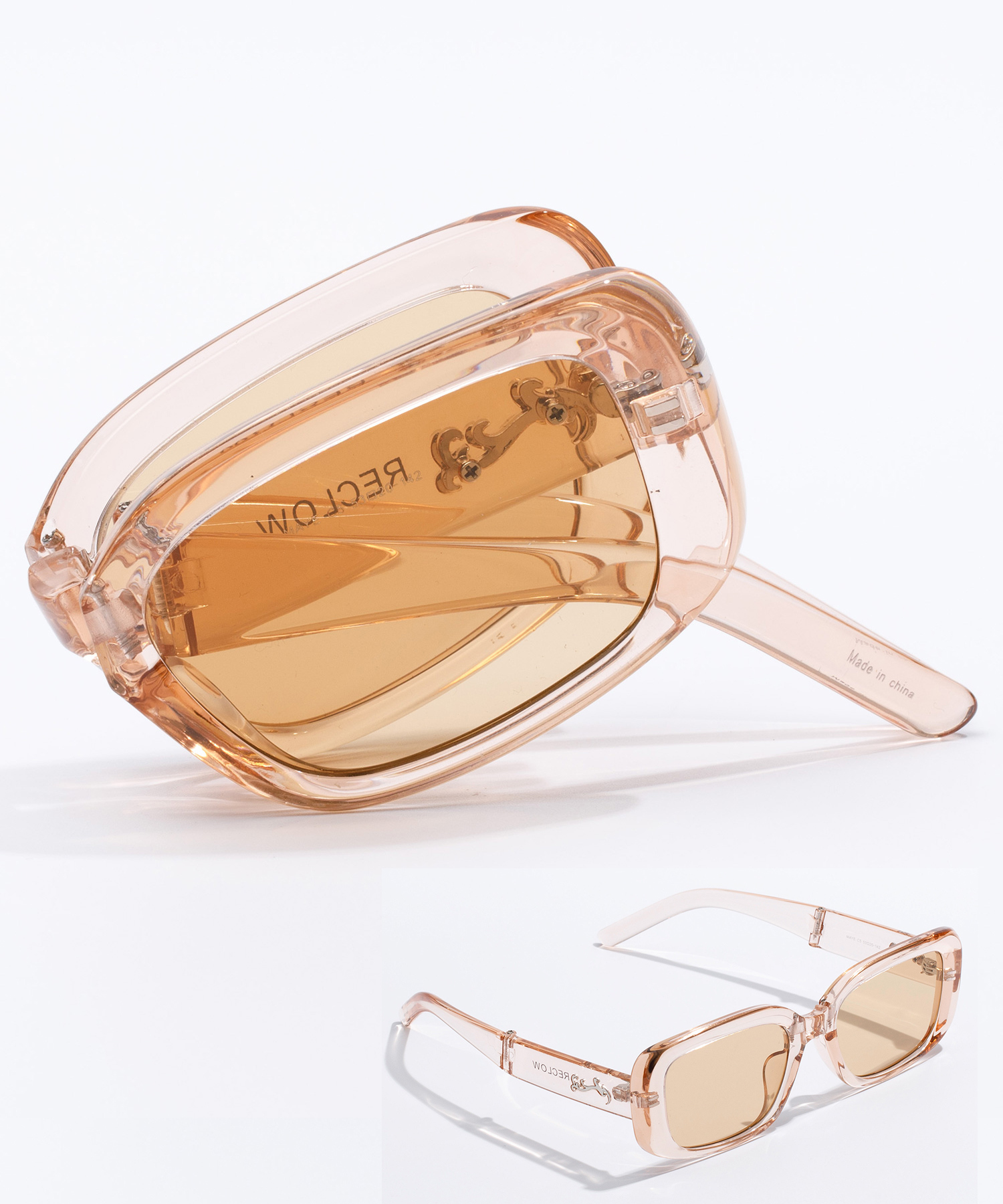 Q76 RECLOW MAYE SUNGLASS PEACH