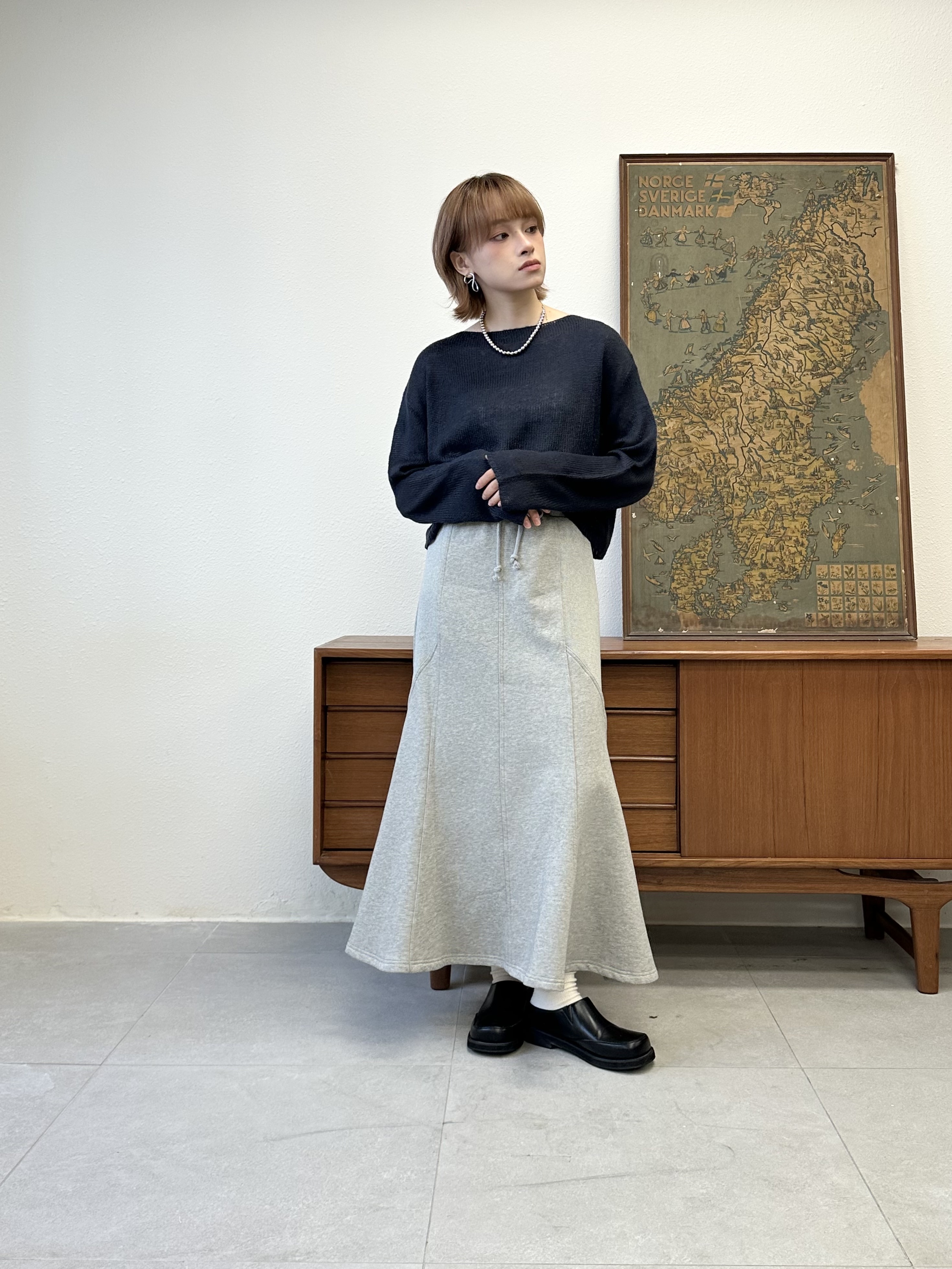 洗水衛衣魚尾裙 - SK44347