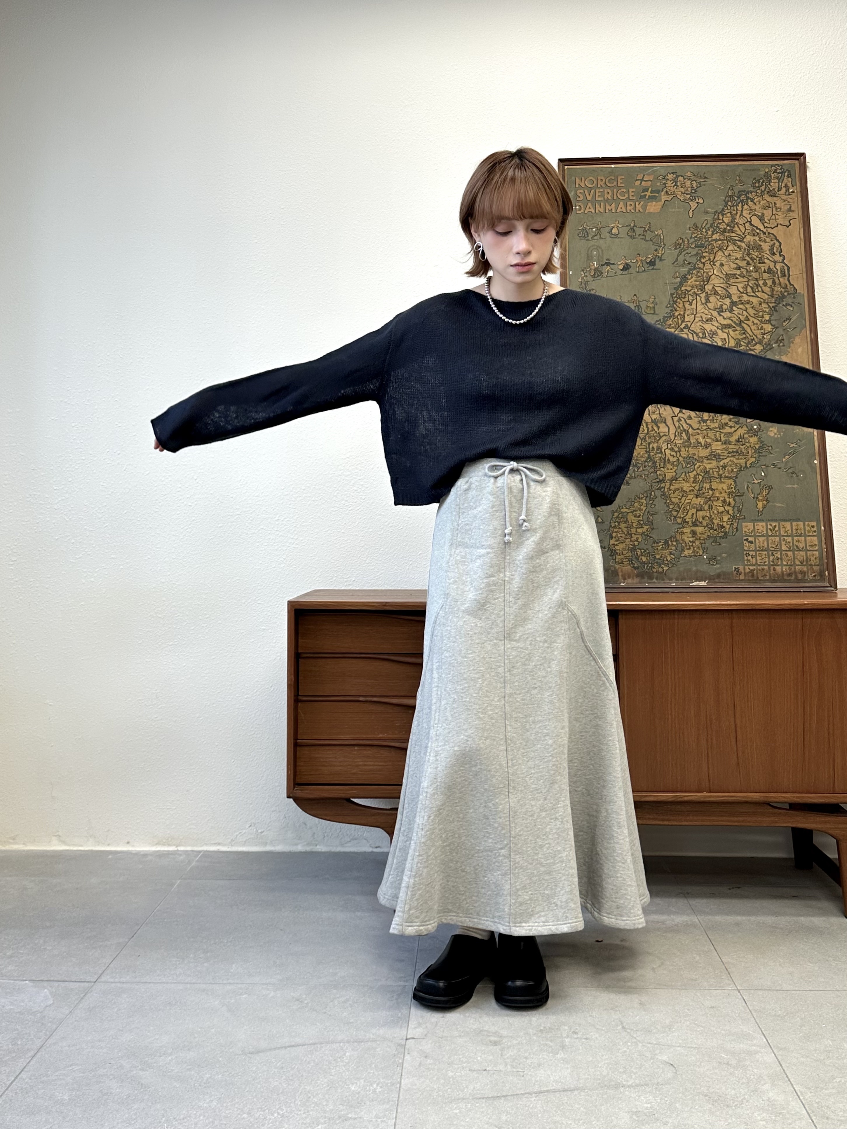 洗水衛衣魚尾裙 - SK44347