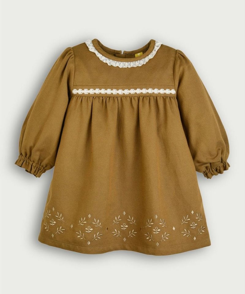 Moimoln☘︎25冬 美到冒泡刺繡洋裝