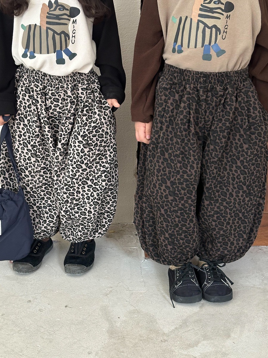 豹紋燈籠褲
