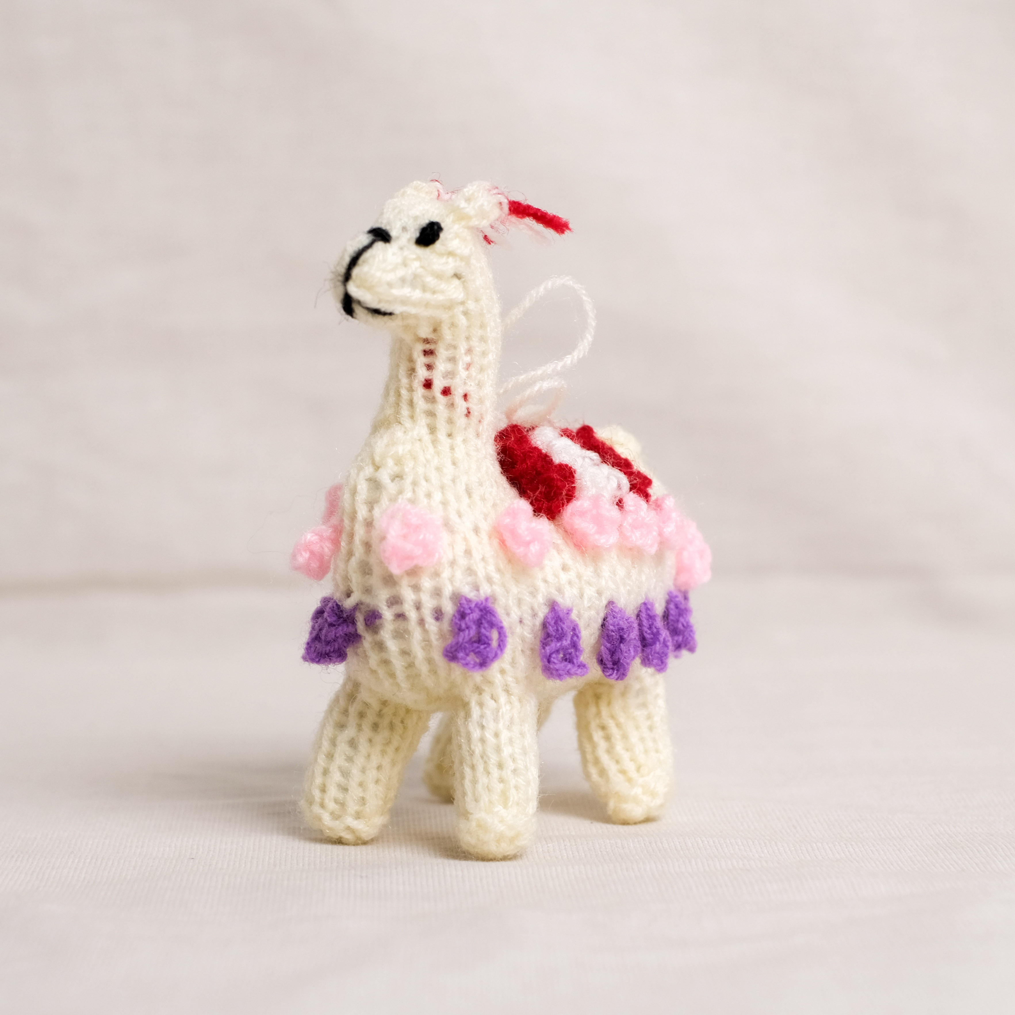 安地斯針織羊駝娃娃｜秘魯