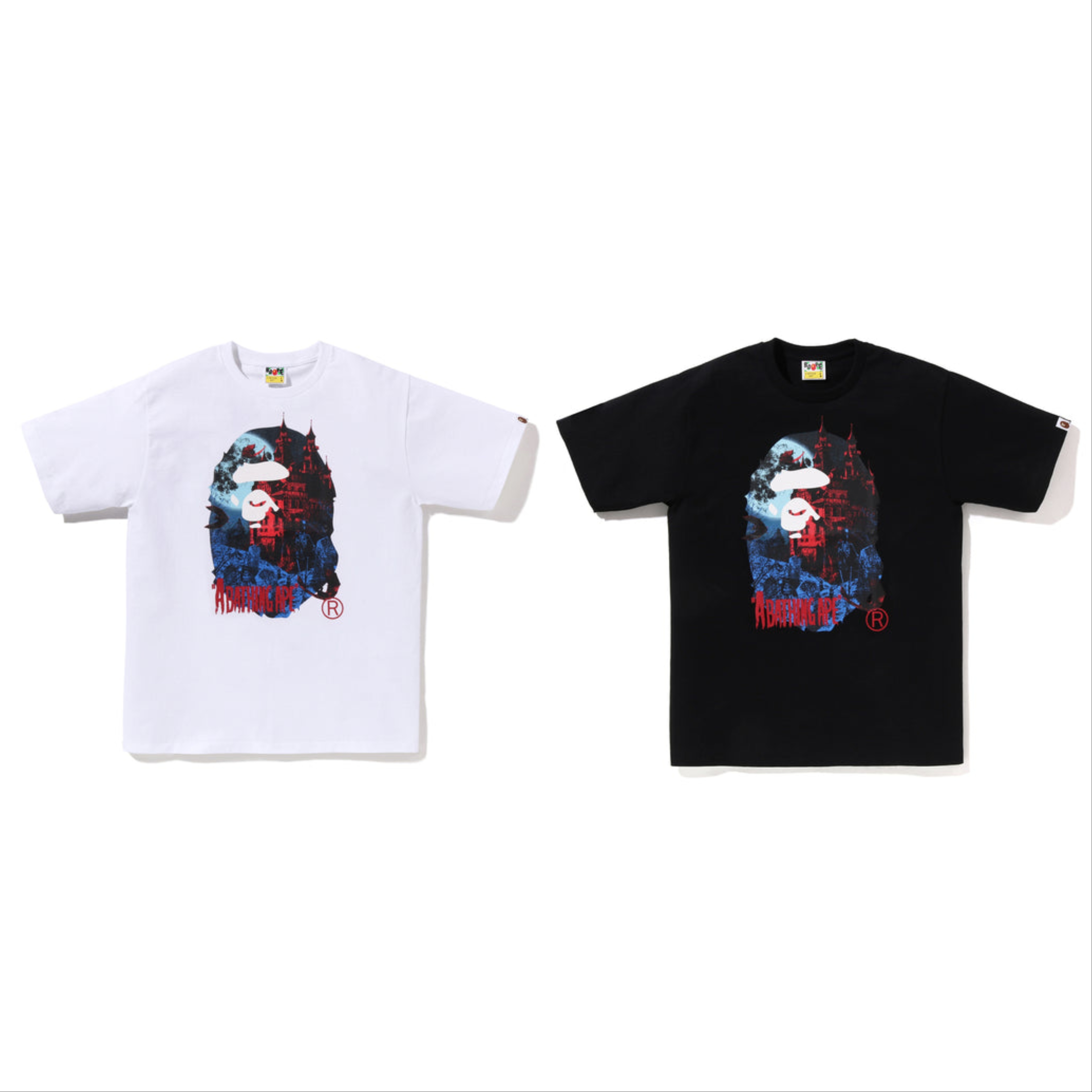 2025AW A BATHNIG APE  BAPE HALLOWEEN VAMPIRE CASTLE APE HEAD TEE 萬聖節 大頭 短T 現貨 1L70110006