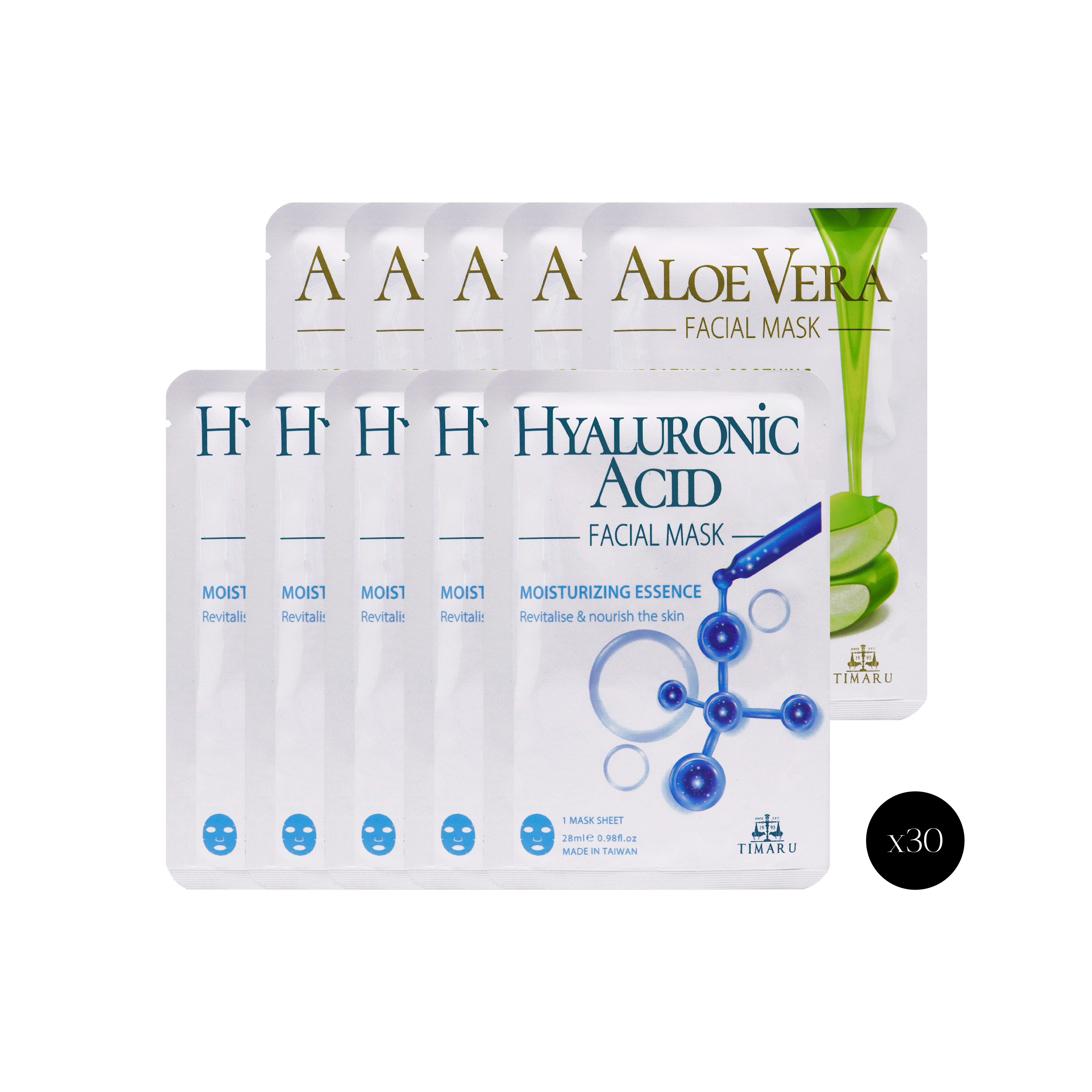 Timaru 堤瑪露 淨白 / 保濕舒敏面膜 任30入