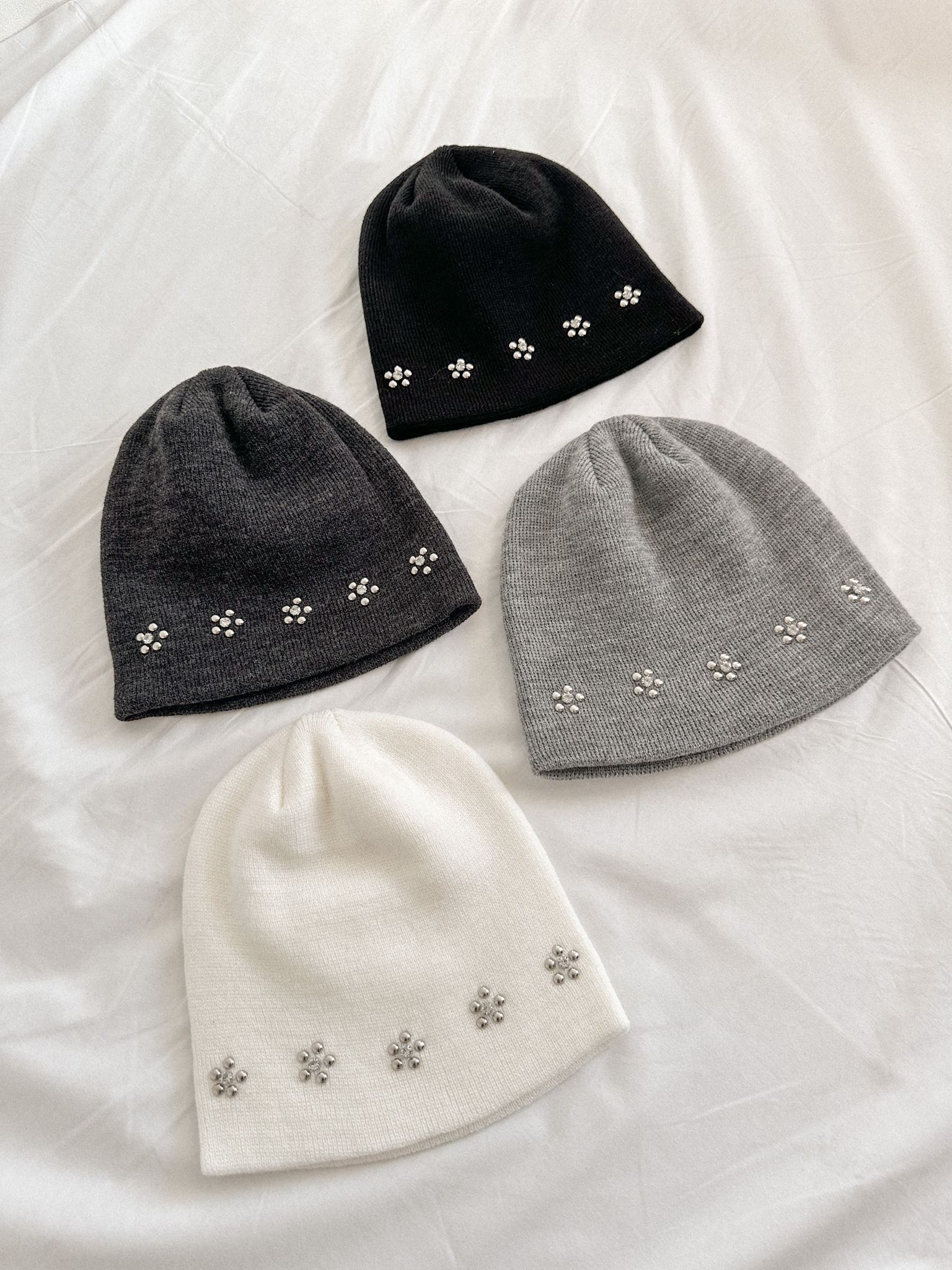 Bling Bling Flowers Beanie〈🇰🇷DAY 2〉