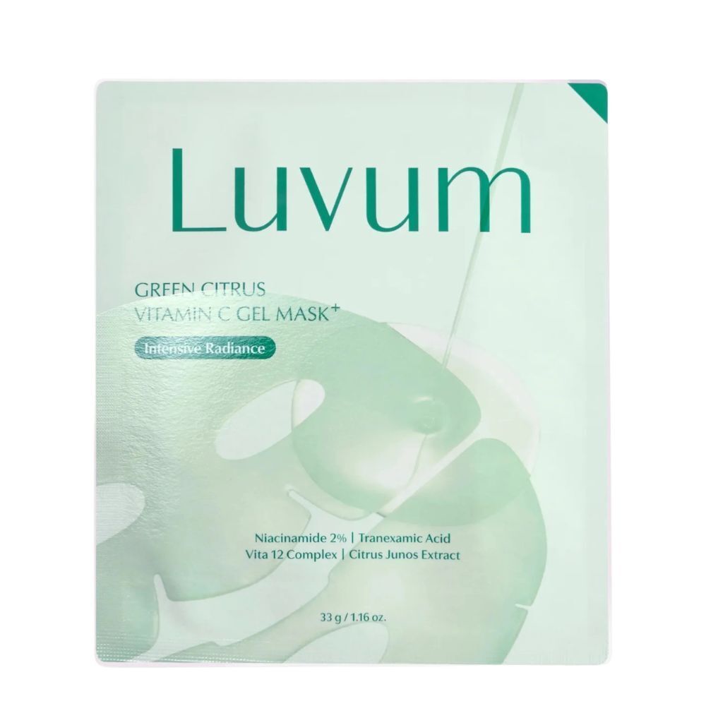 Luvum 1片裝 青柑橘維他命C凝膠面膜加強版