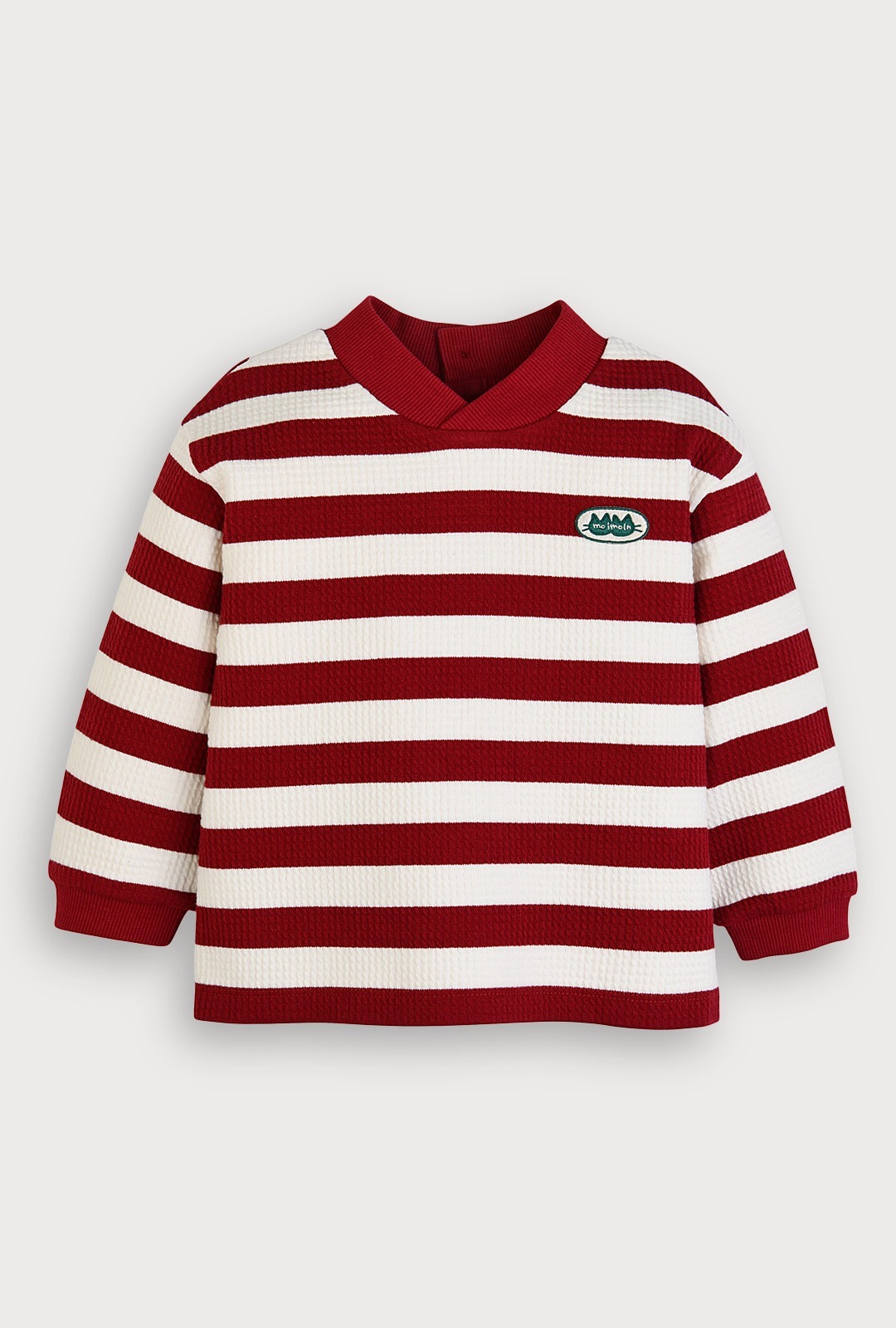 Moimoln☘︎25冬 Solf 軟條紋上衣|紅色