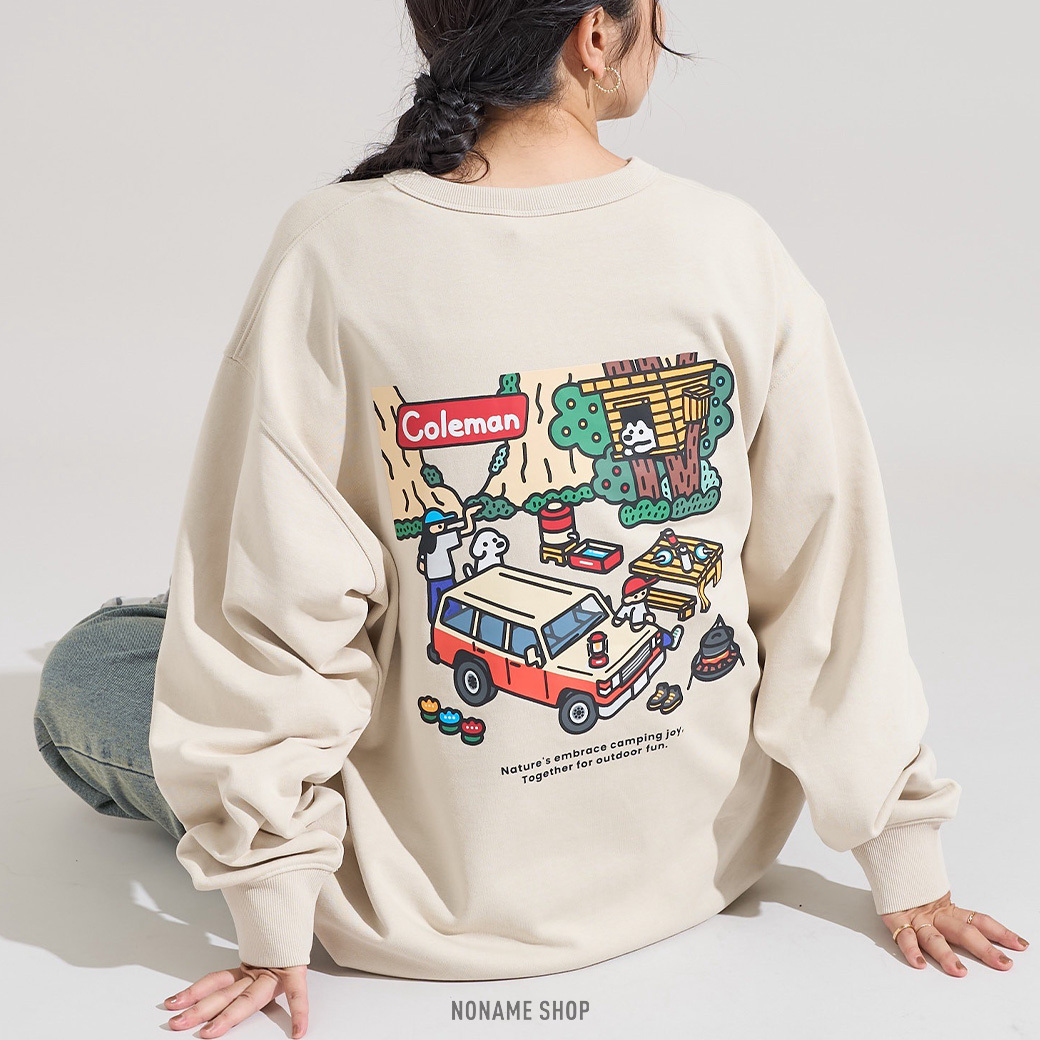 COLEMAN X FREAK'S STORE 大自然 戶外 插畫 長袖 四色 (男/女同款)