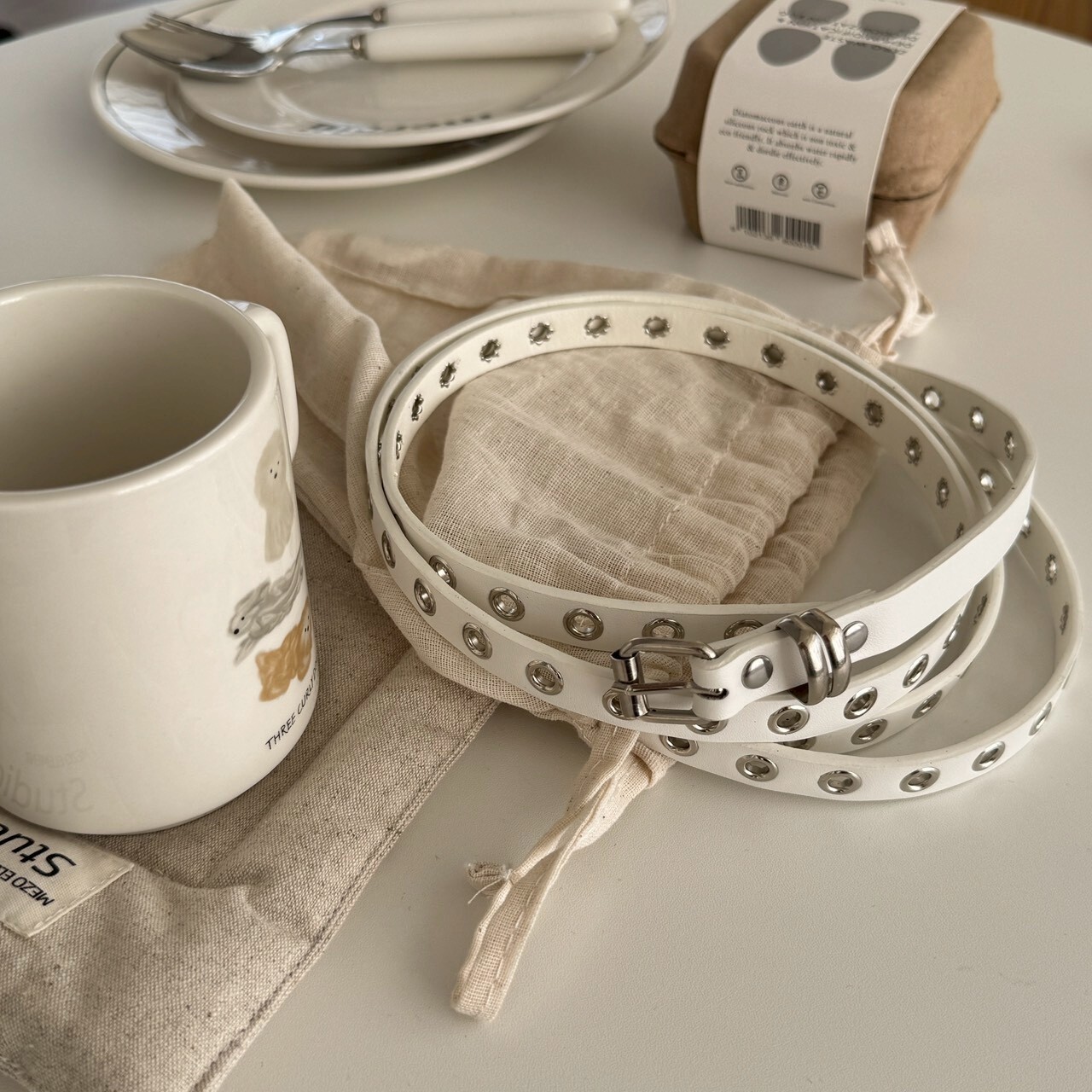 時髦交錯理論 雙層穿孔皮帶