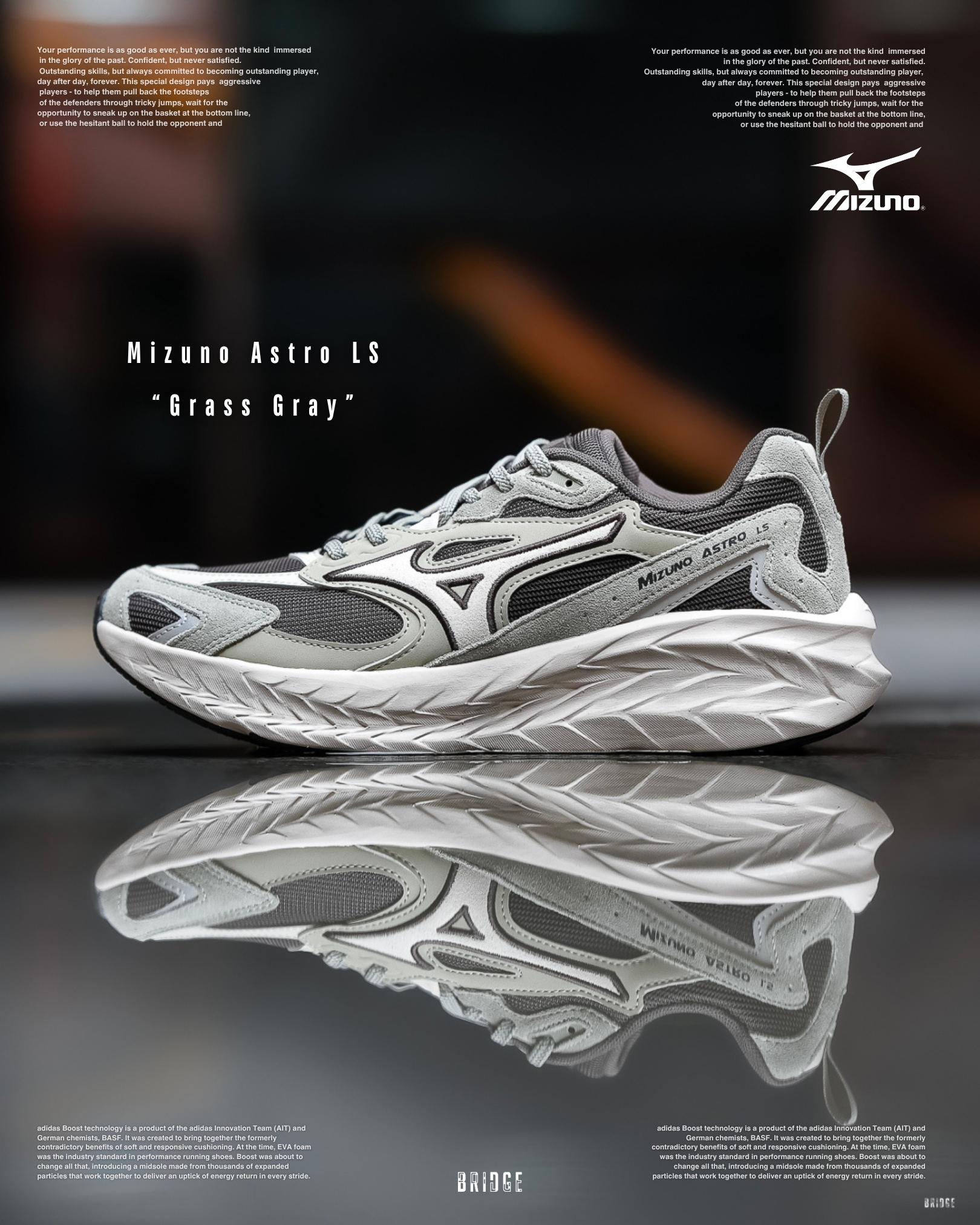 暴走神鞋第四彈🔥』Mizuno Astro LS “Grass Gray” D1GH252103