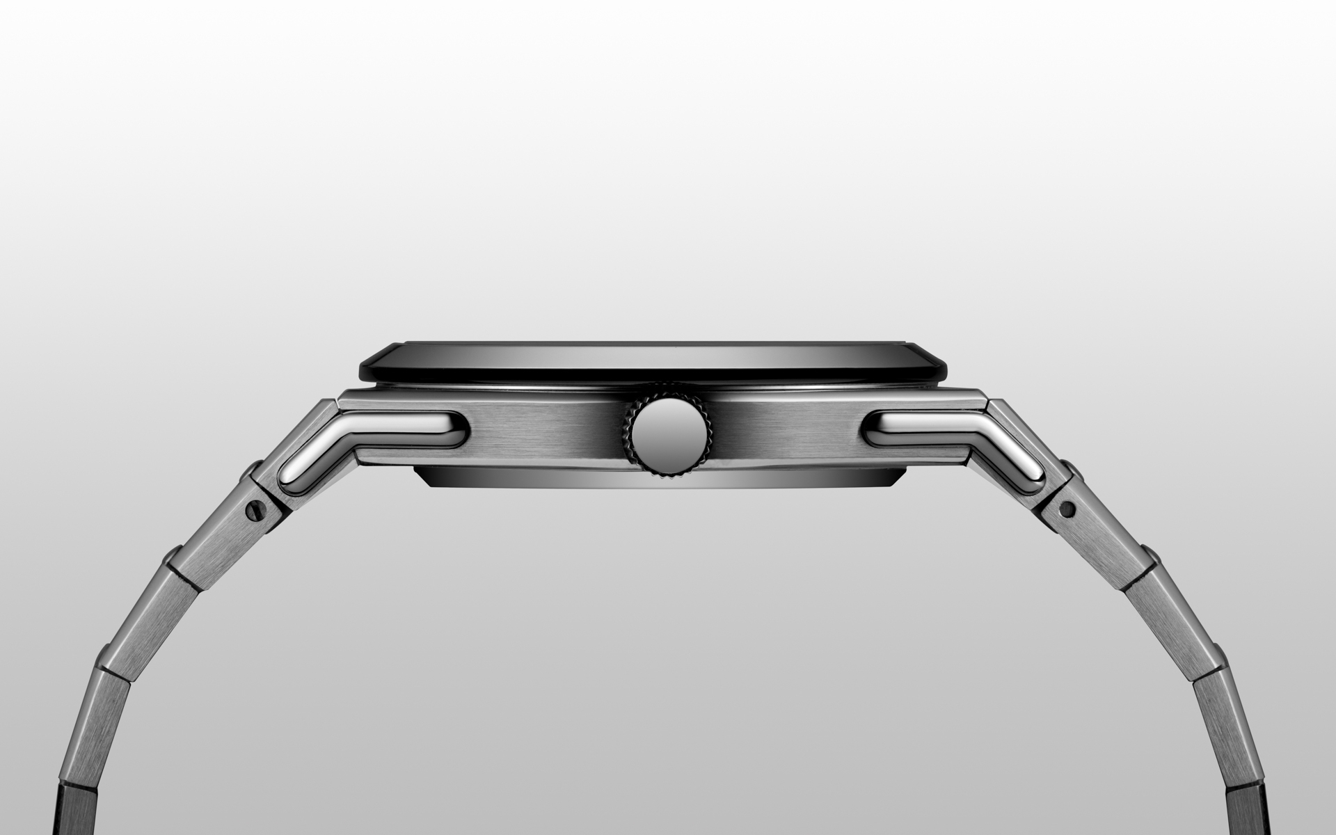 Louis Erard, 2340系列,2340 Salte,岩灰藍面盤,一體式鍊帶腕錶,漸縮式鍊帶,優雅運動風格