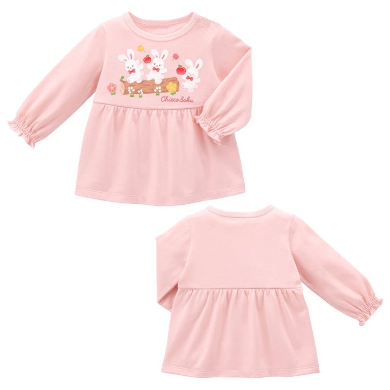 𝐌𝐢𝐤𝐢 𝐇𝐨𝐮𝐬𝐞 小兔蘋果小花長袖上衣