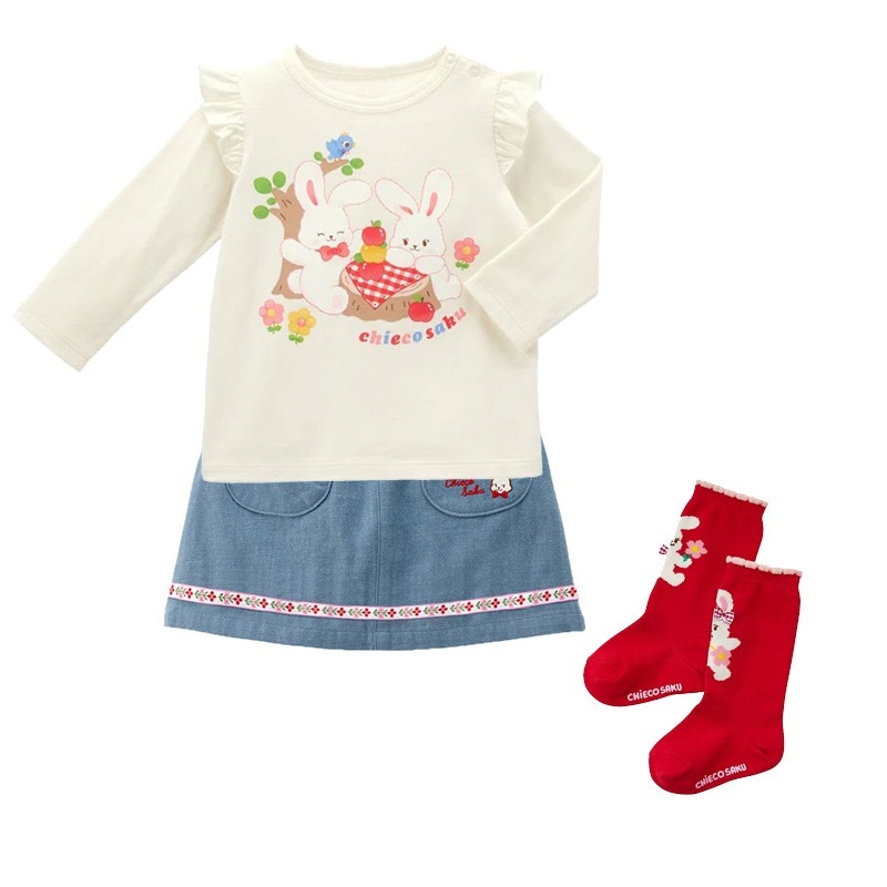 𝐌𝐢𝐤𝐢 𝐇𝐨𝐮𝐬𝐞 小兔野餐長袖上衣