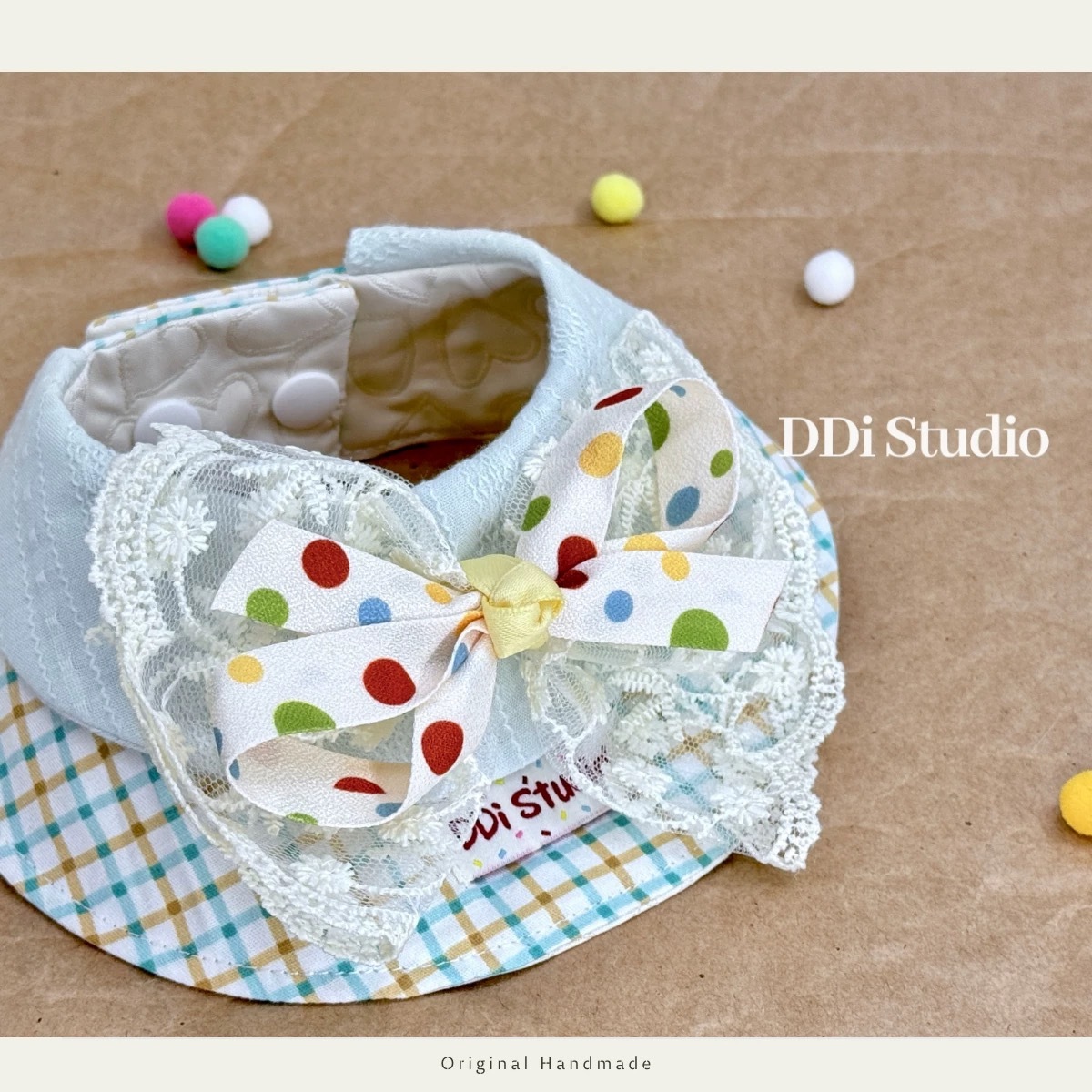 DDI STUDIO 韩系蕾丝边 口水巾