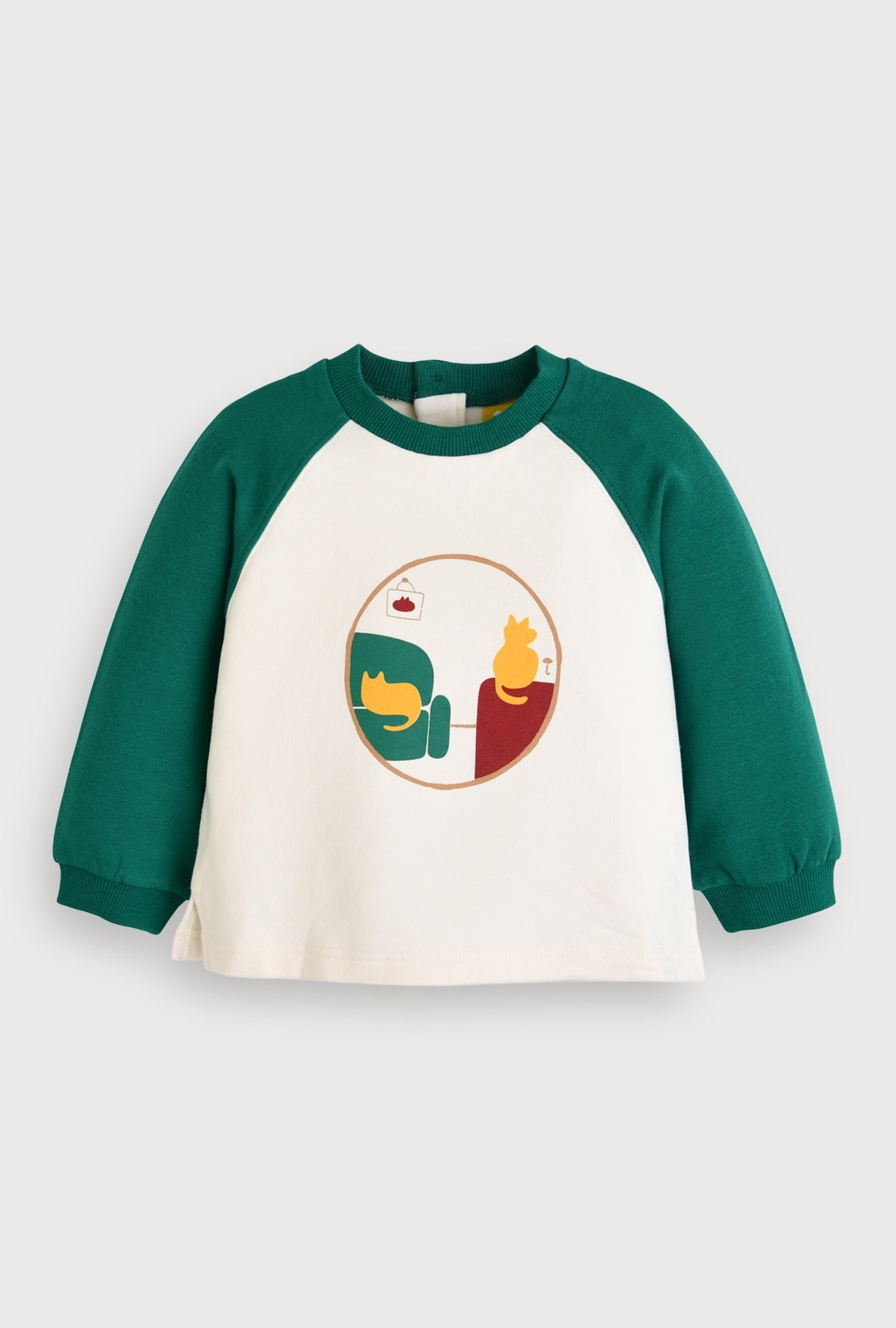 Moimoln☘︎25冬 抓絨貓咪上衣|綠色