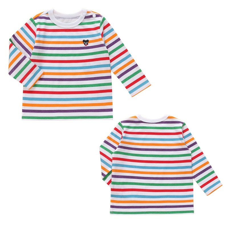 𝐌𝐢𝐤𝐢 𝐇𝐨𝐮𝐬𝐞 黑熊條紋長袖上衣