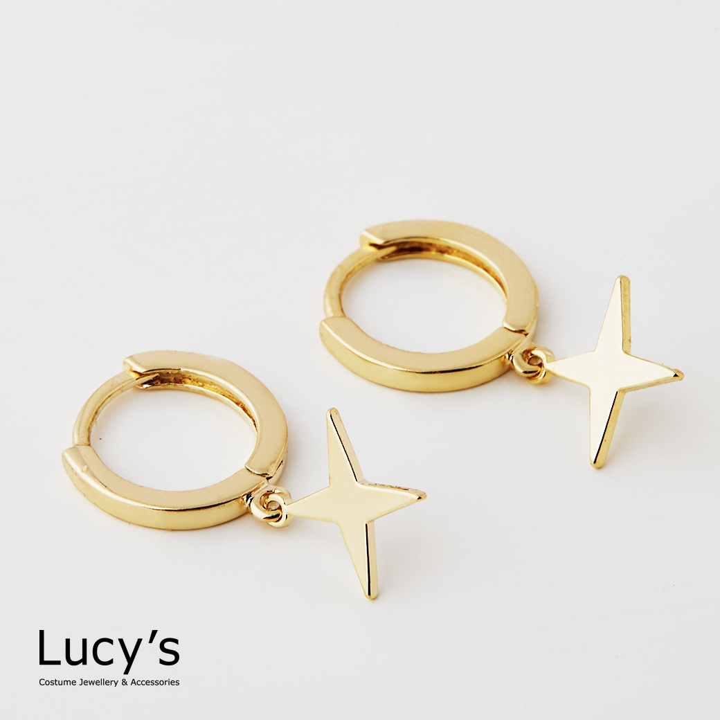 閃亮 易扣耳環 (三色) (124736/124737/124738)