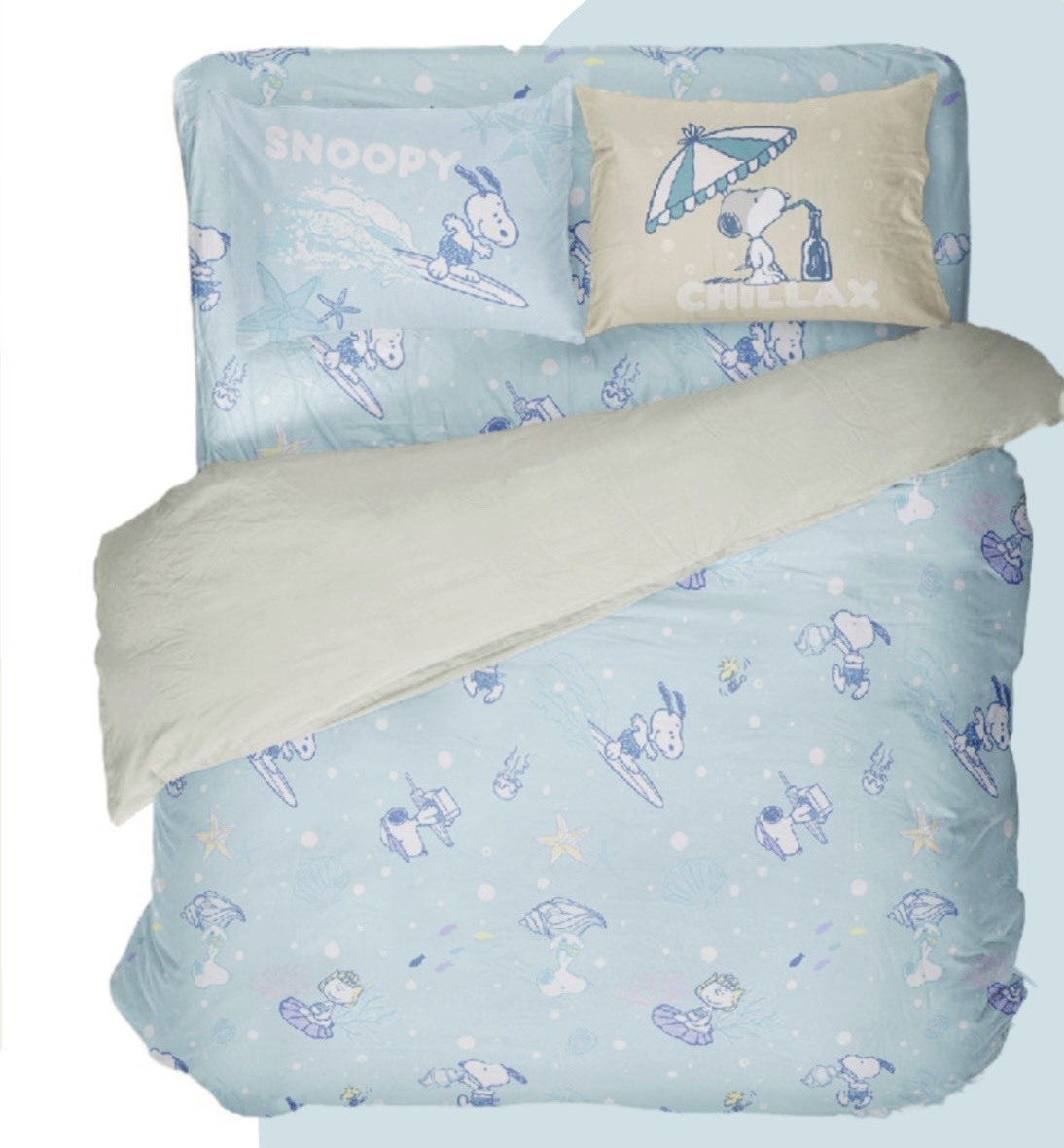 SNOOPY薄被單 | 冰沁絲 | SN509 夏日蹦蹦