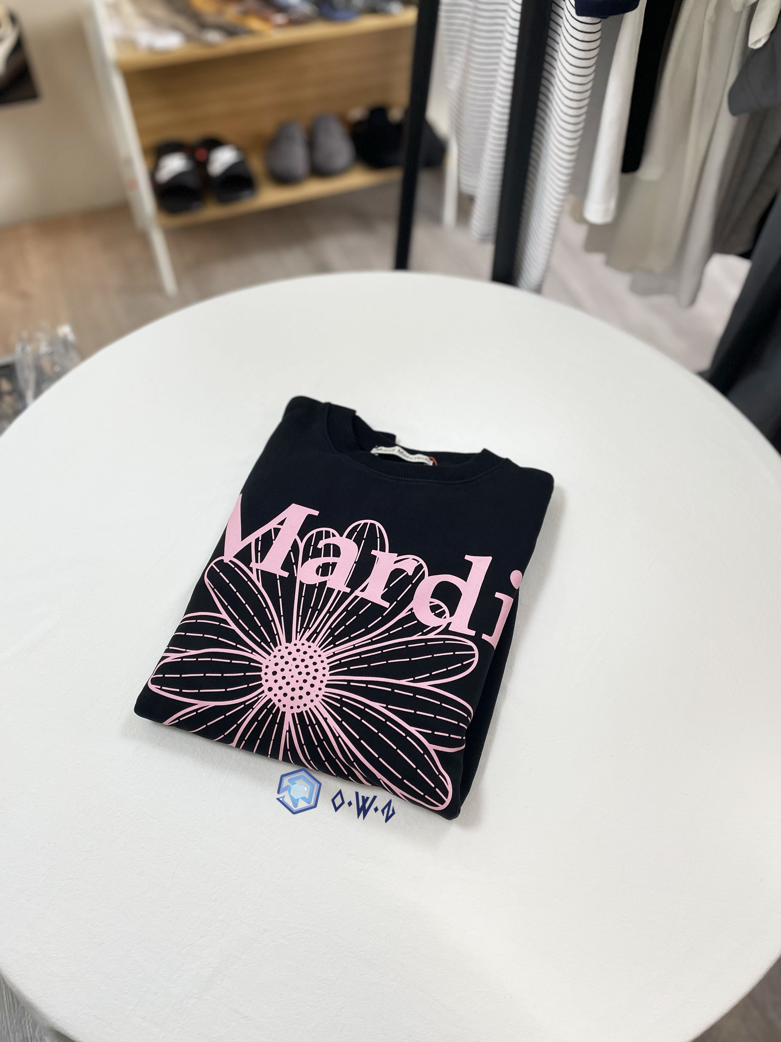 【OWN】Mardi Mercredi 長袖衛衣 厚磅 花花 雛菊 經典 秋冬 新品 女款 單一尺寸 黑粉