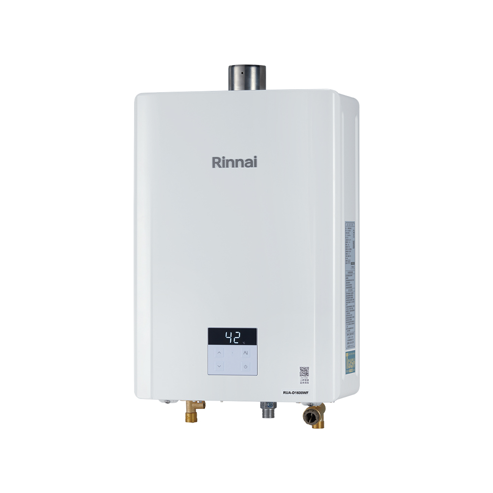【結帳現折】Rinnai林內 13L 智慧控溫系列 屋內型 強制排氣熱水器 RUA-D1300WF
