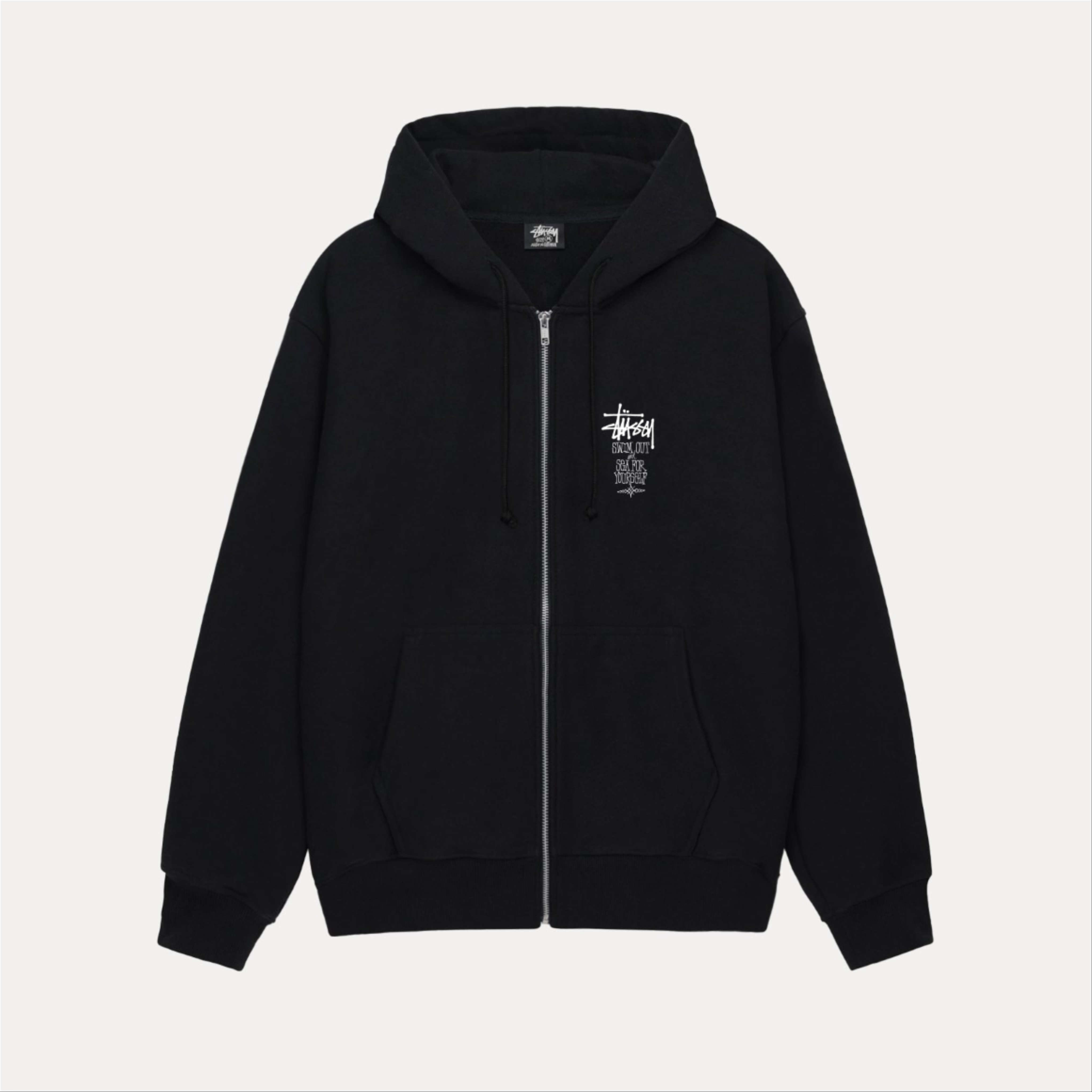 2025AW STUSSY SWIM OUT ZIP HOODIE 背後 LOGO 連帽 外套 現貨 1975167