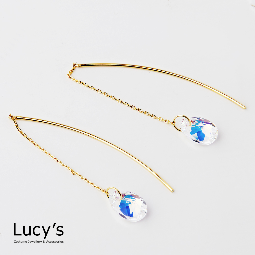 搖曳水滴 耳環 (二色) (127471/127472)