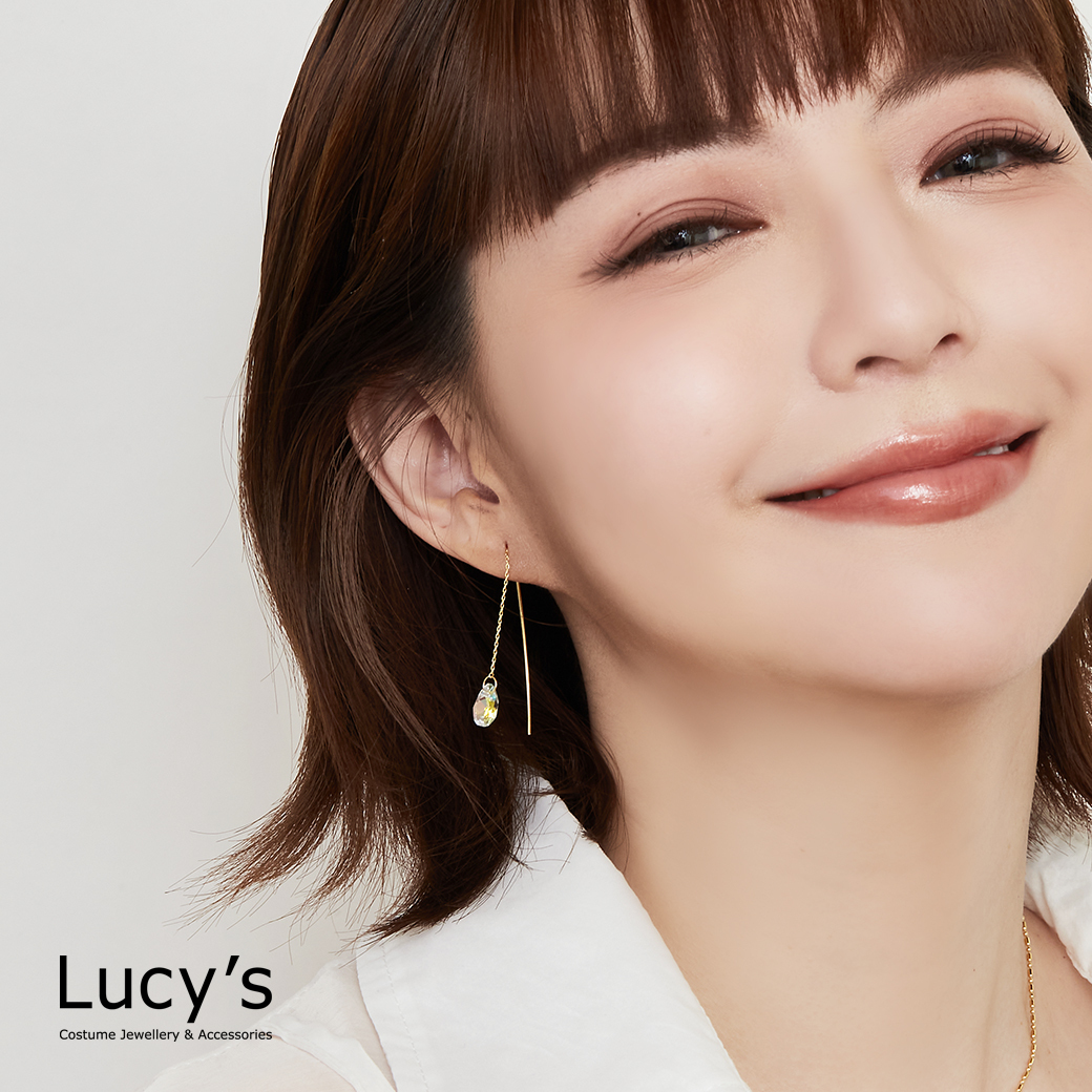 搖曳水滴 耳環 (二色) (127471/127472)