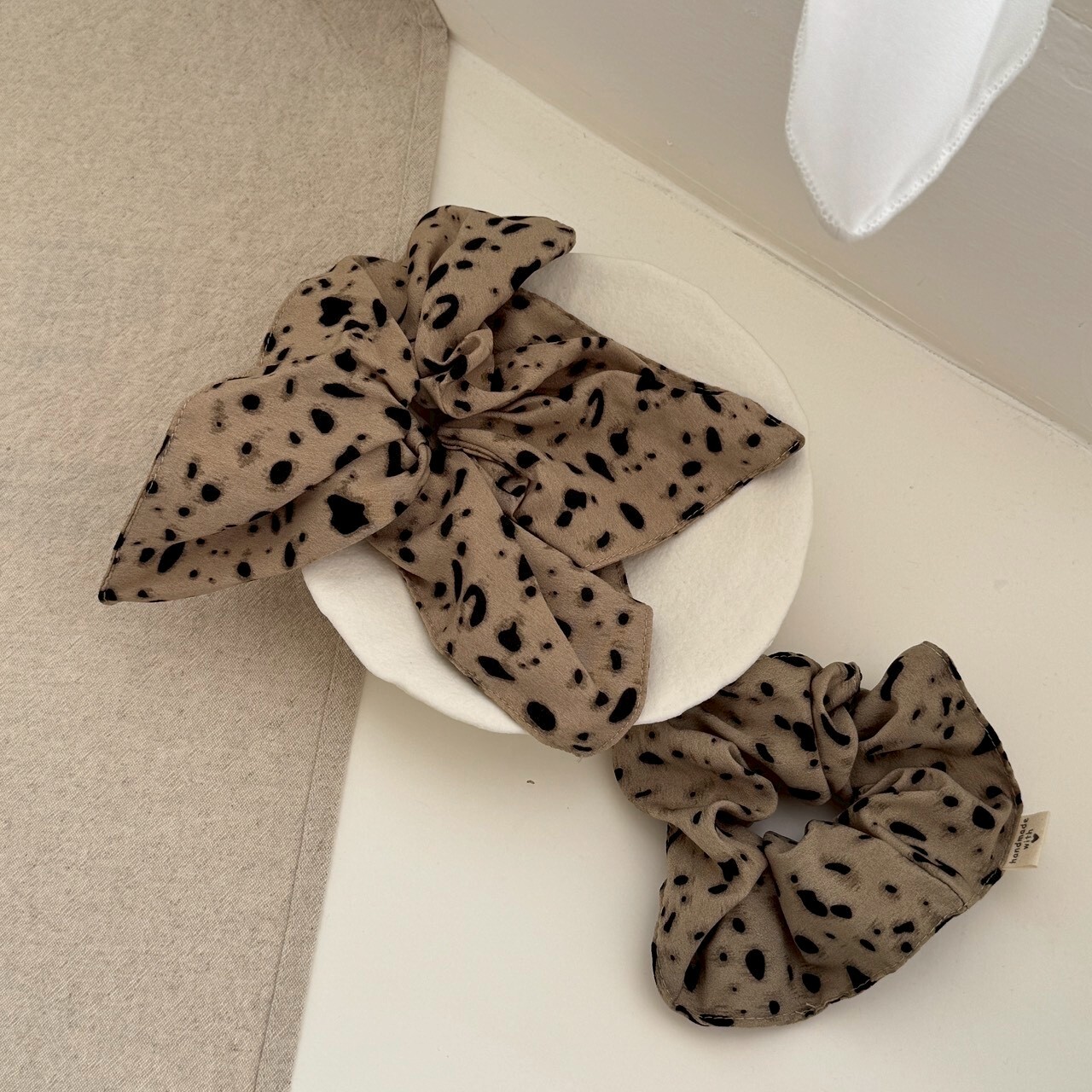 柔豹小調༝༚༝༚ 方圈/大腸圈髮飾