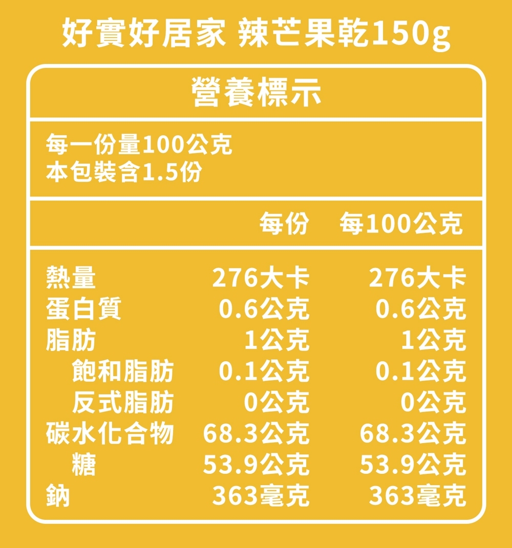 好實好居家 辣芒果