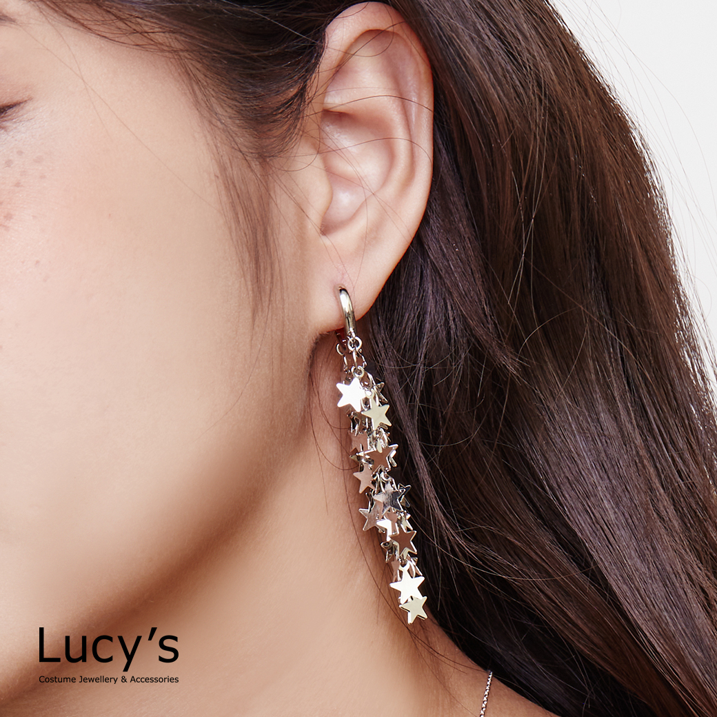 繁星流蘇 易扣耳環 (二色) (123841/123842)