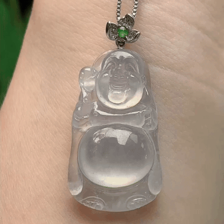 104330 翡翠冰種逍遙佛