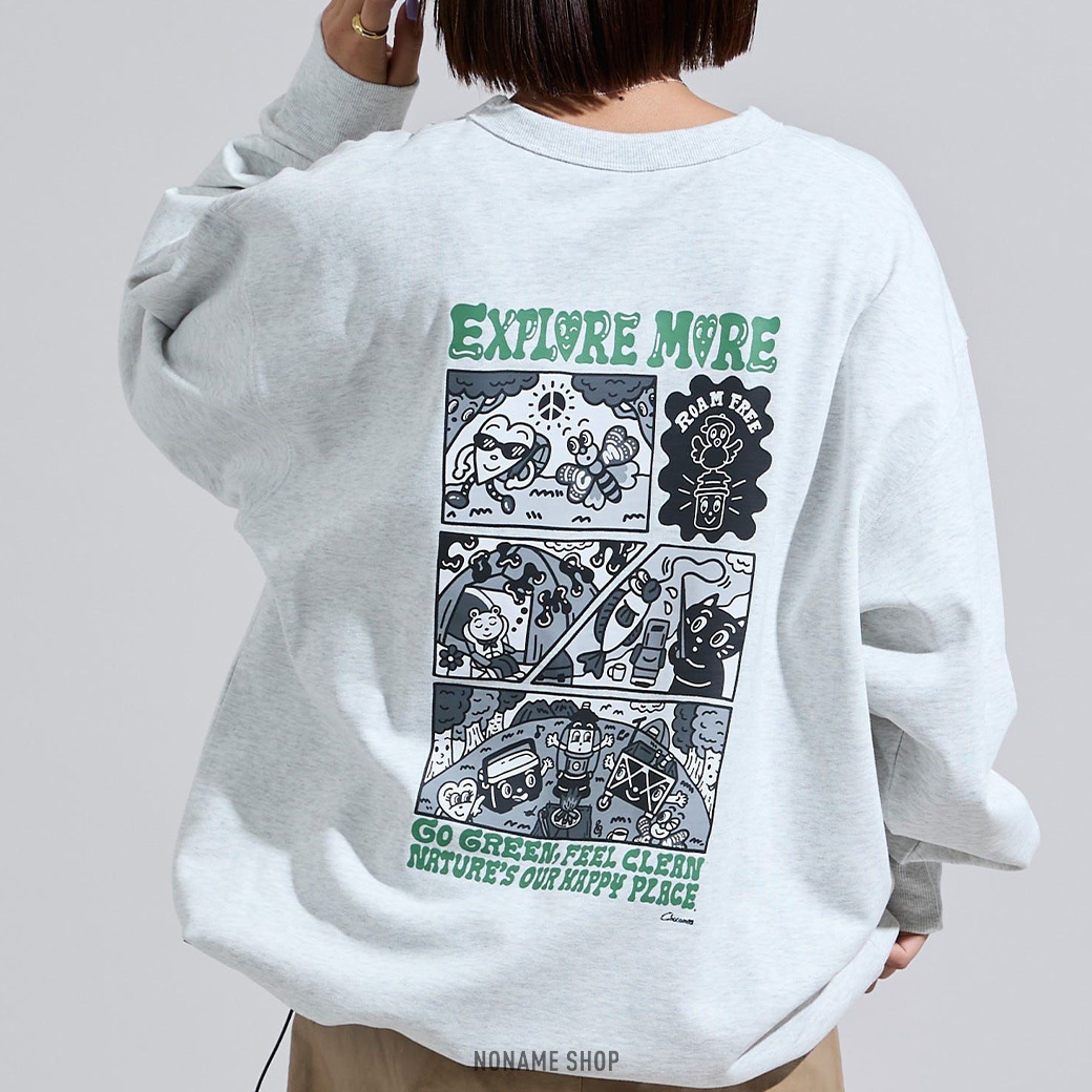 COLEMAN X FREAK'S STORE 漫畫風 插畫 長袖 三色 (男/女同款)