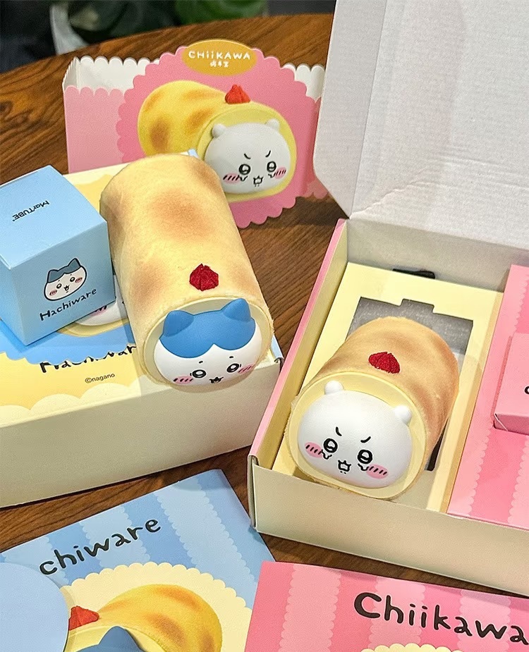 KTQ STORE ‧ Chiikawa x TOP TOY 蛋糕捲暖手寶