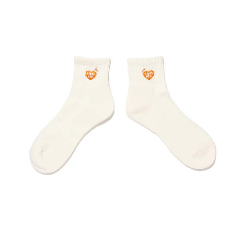 HUMAN MADE PILE SHORT SOCKS WHITE 愛心短襪 襪子 白色 HUMAN-283 [台灣現貨]