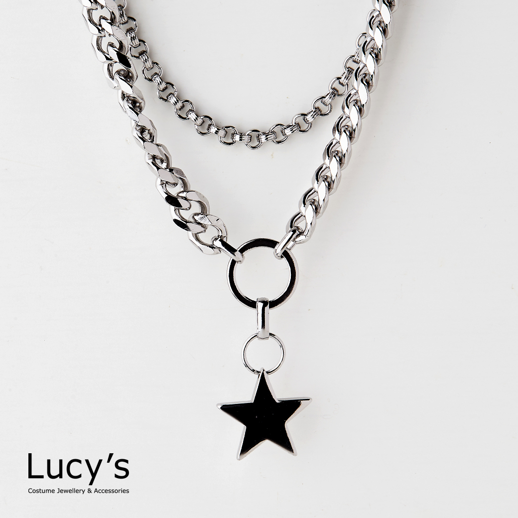 時尚星星 雙層項鍊 (二色) (125357/125418)