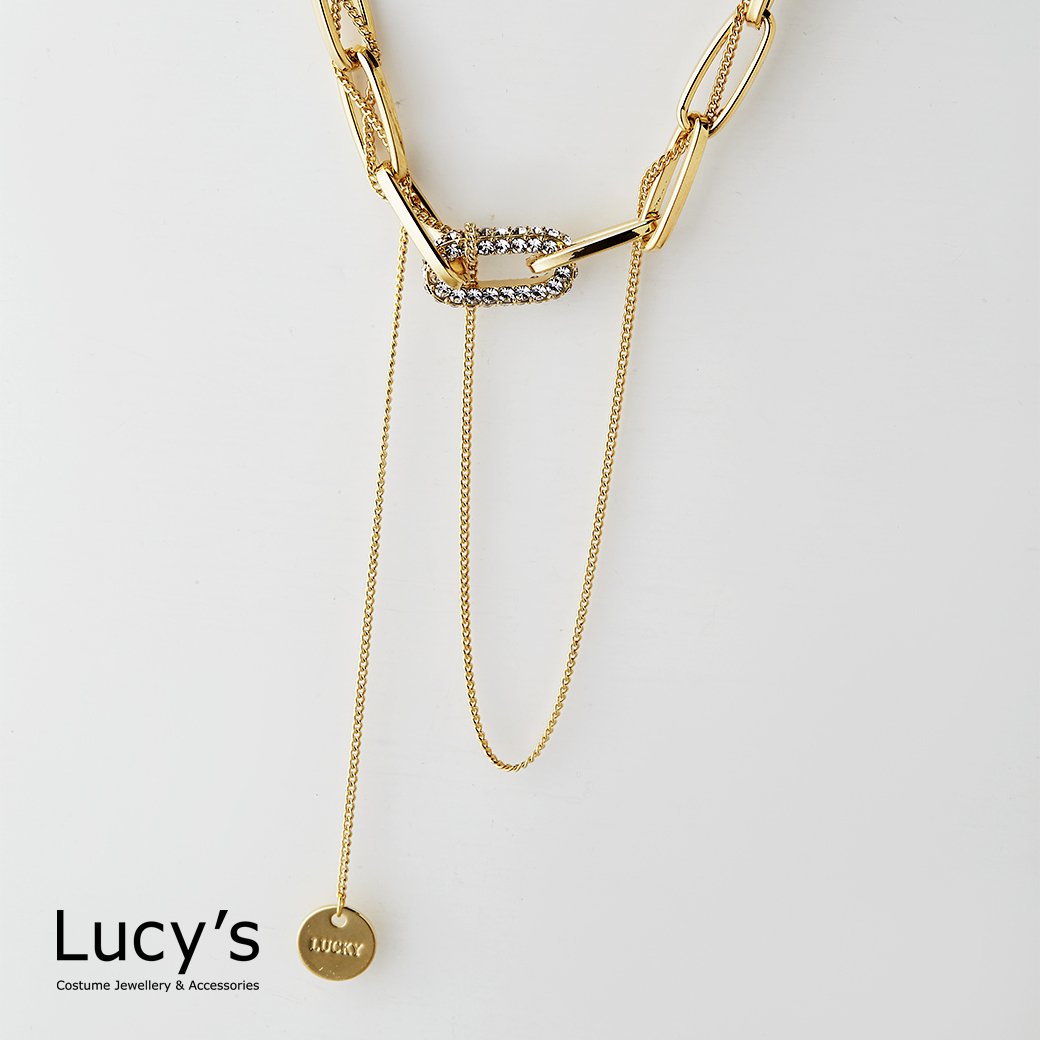 輕奢流線 項鍊 (二色) (124018/124019)