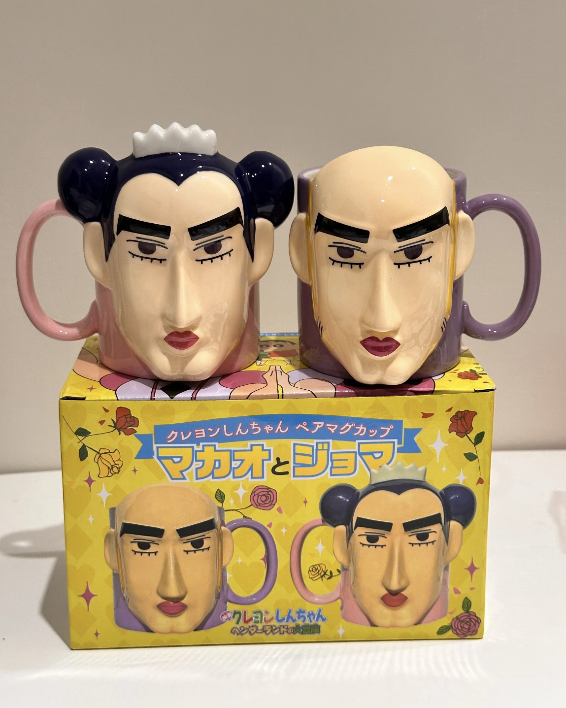 <正版授權>蠟筆小新 馬卡歐&裘馬 馬克杯組 對杯